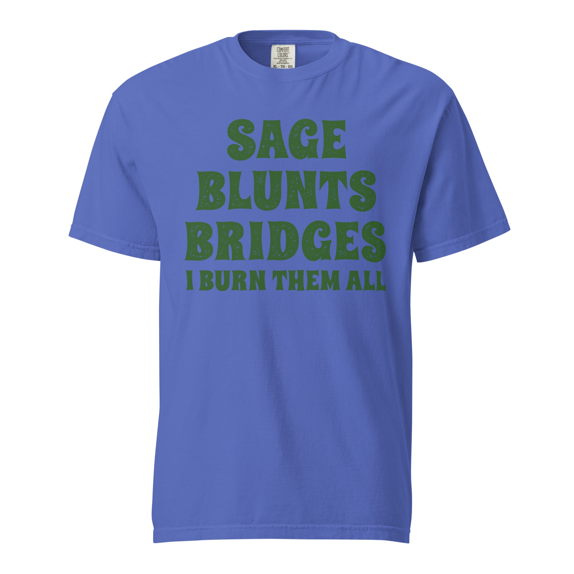 Sage Blunts Bridges T-Shirt – Funny Weed Apparel for Witches | Magic Leaf Tees