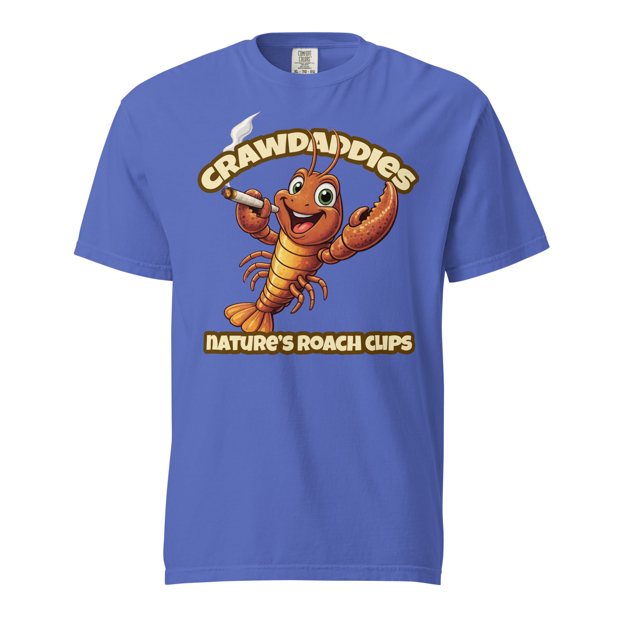 Crawdaddies Nature’s Roach Clips T-Shirt | Funny Cannabis Crawfish Cartoon Weed Tee | Magic Leaf Tees