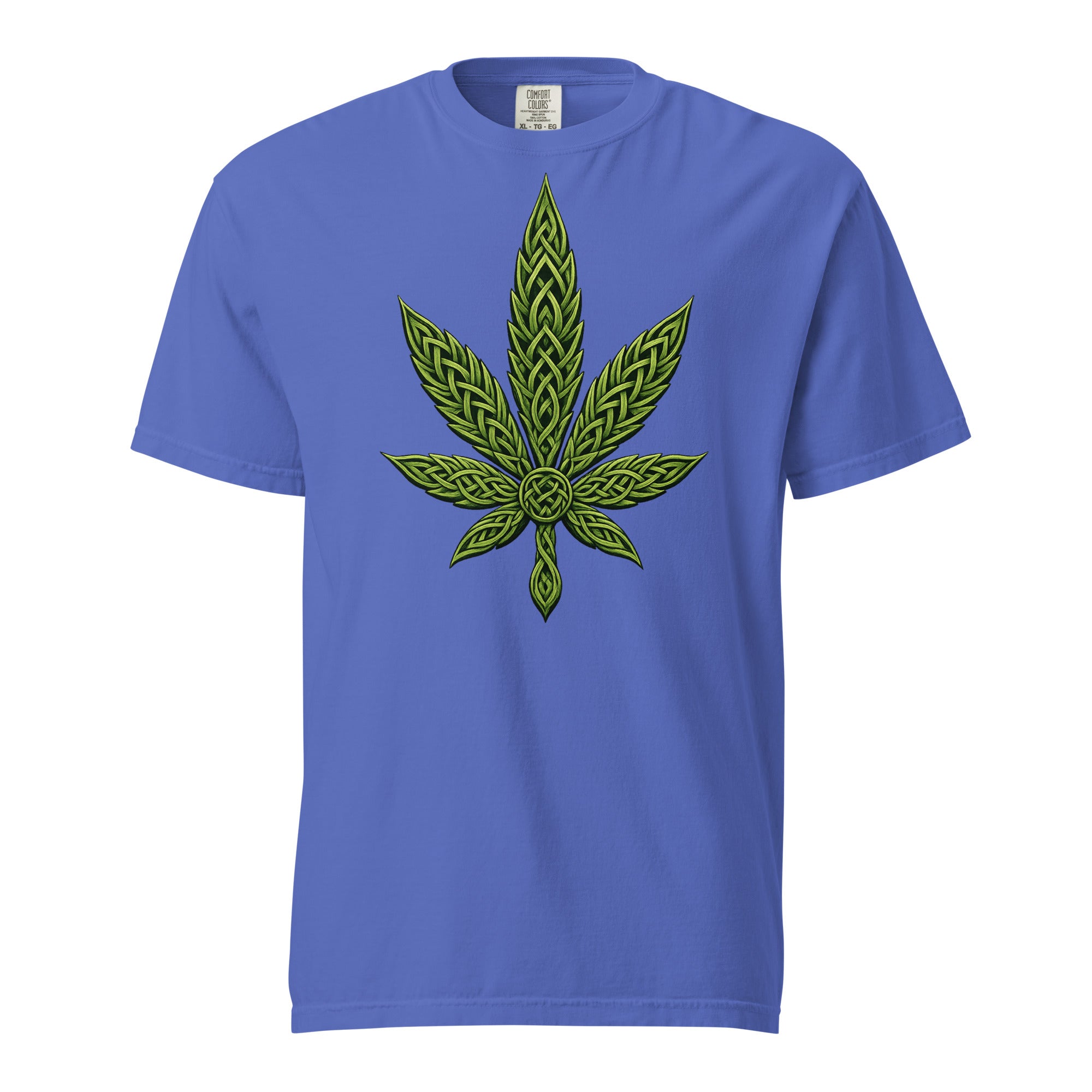 Celtic Knot Cannabis Leaf T-Shirt – Intricate Weed Leaf Graphic Tee | Magic Leaf Tees