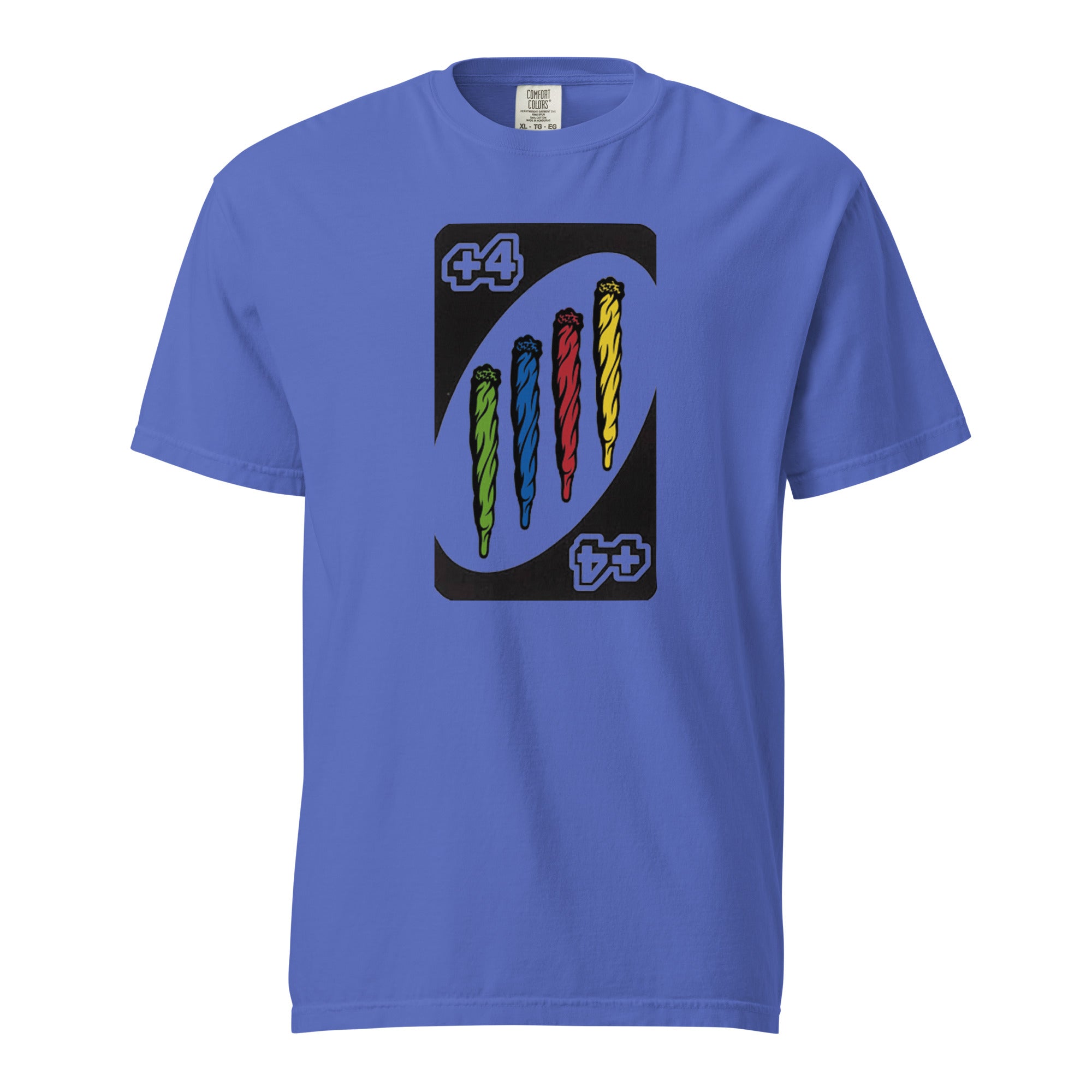 Draw Four Weed T-Shirt, Funny Cannabis Card Game Tee, +4 Joint 420 Graphic Shirt, Magic Leaf Tees