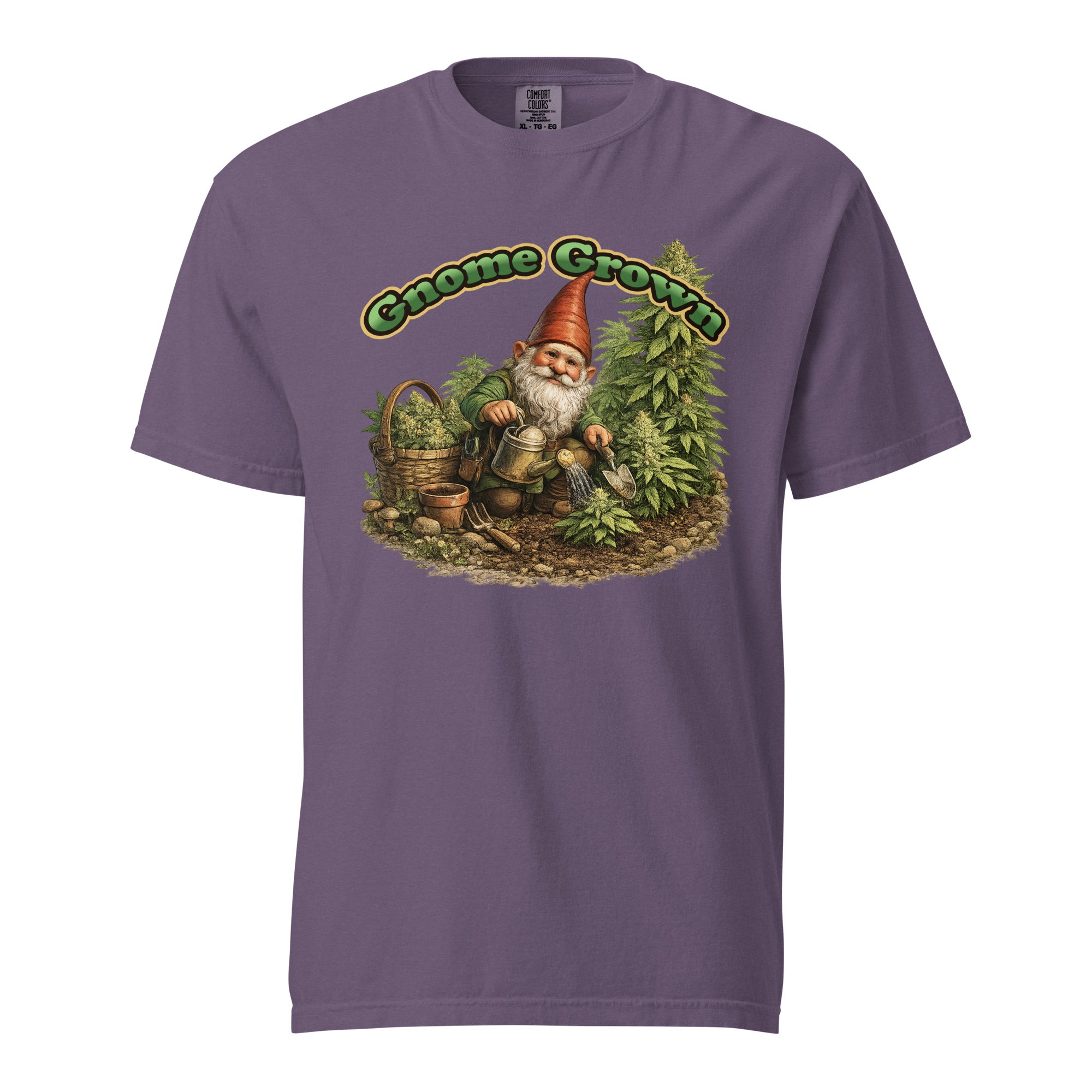 Gnome Grown Weed T-Shirt – Funny Cannabis Garden Gnome Shirt | Magic Leaf Tees