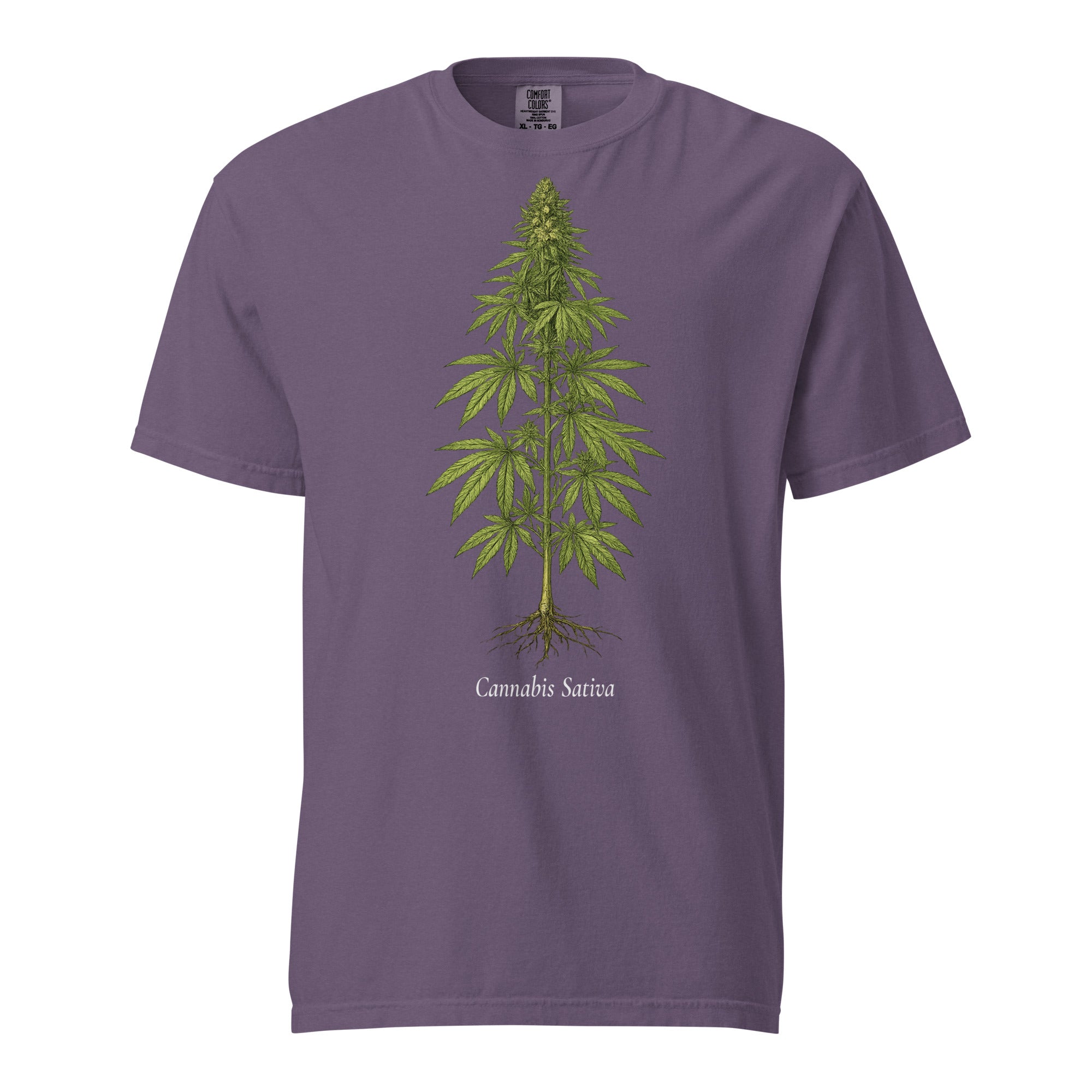 Vintage Cannabis Botanical T-Shirt | 19th Century Cannabis Sativa Plant Illustration Tee | Naturalist Weed Graphic Shirt | Magic Leaf Tees