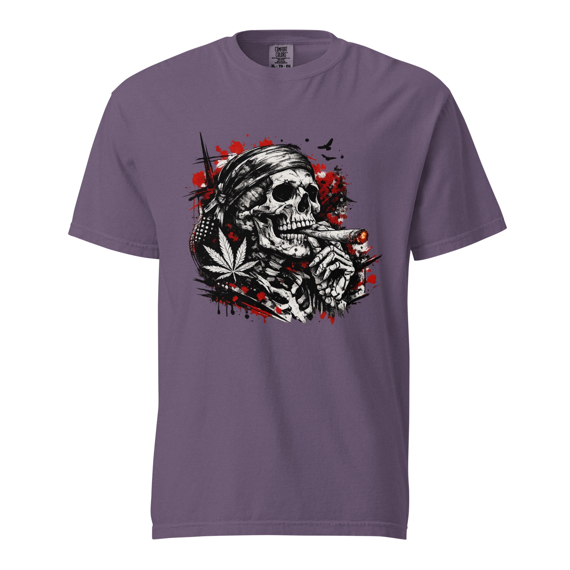 Trash Polka Skeleton Cannabis T-Shirt | Magic Leaf Tees