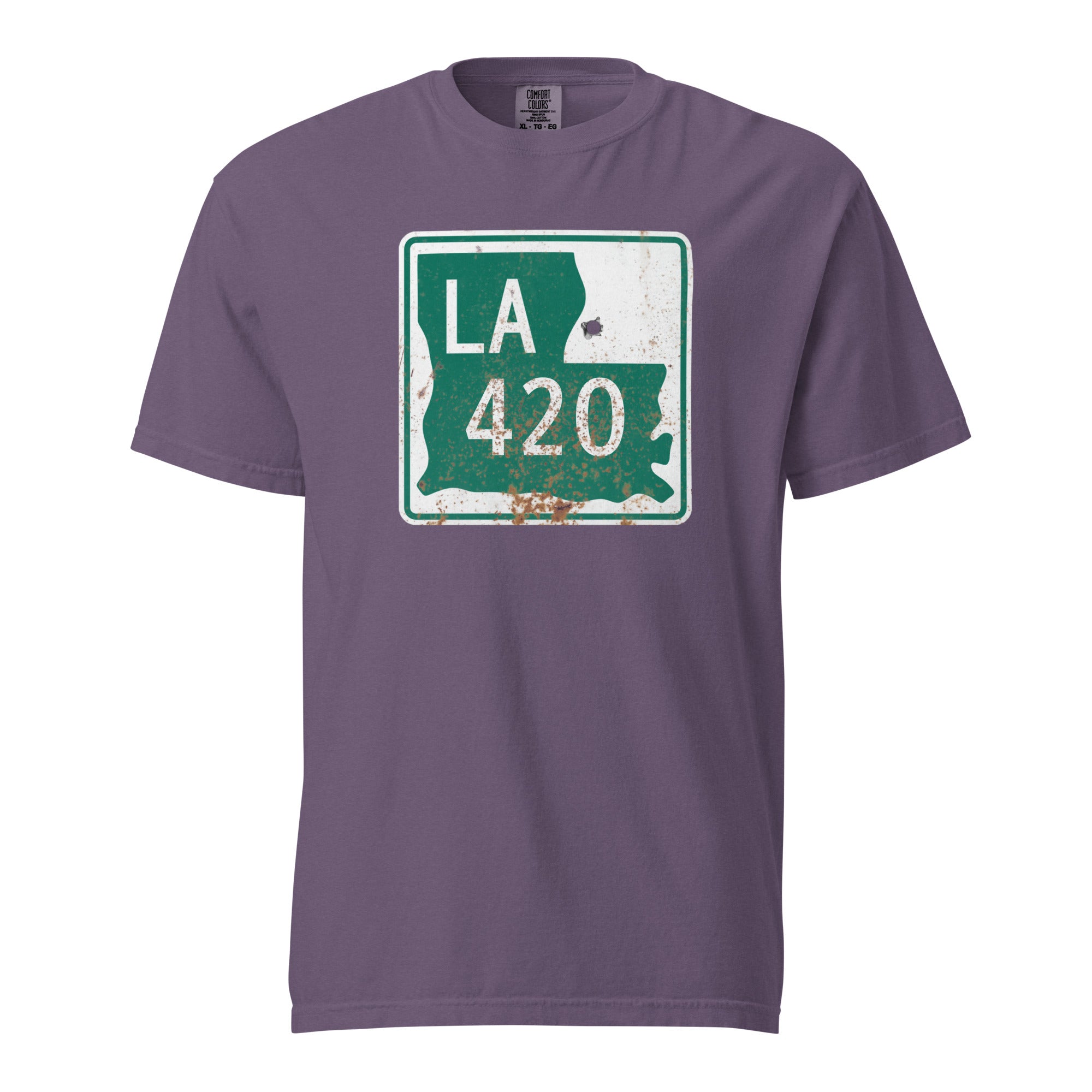 Louisiana 420 Highway Sign Weed Shirt | Bayou Cannabis Graphic Tee | Magic Leaf Tees