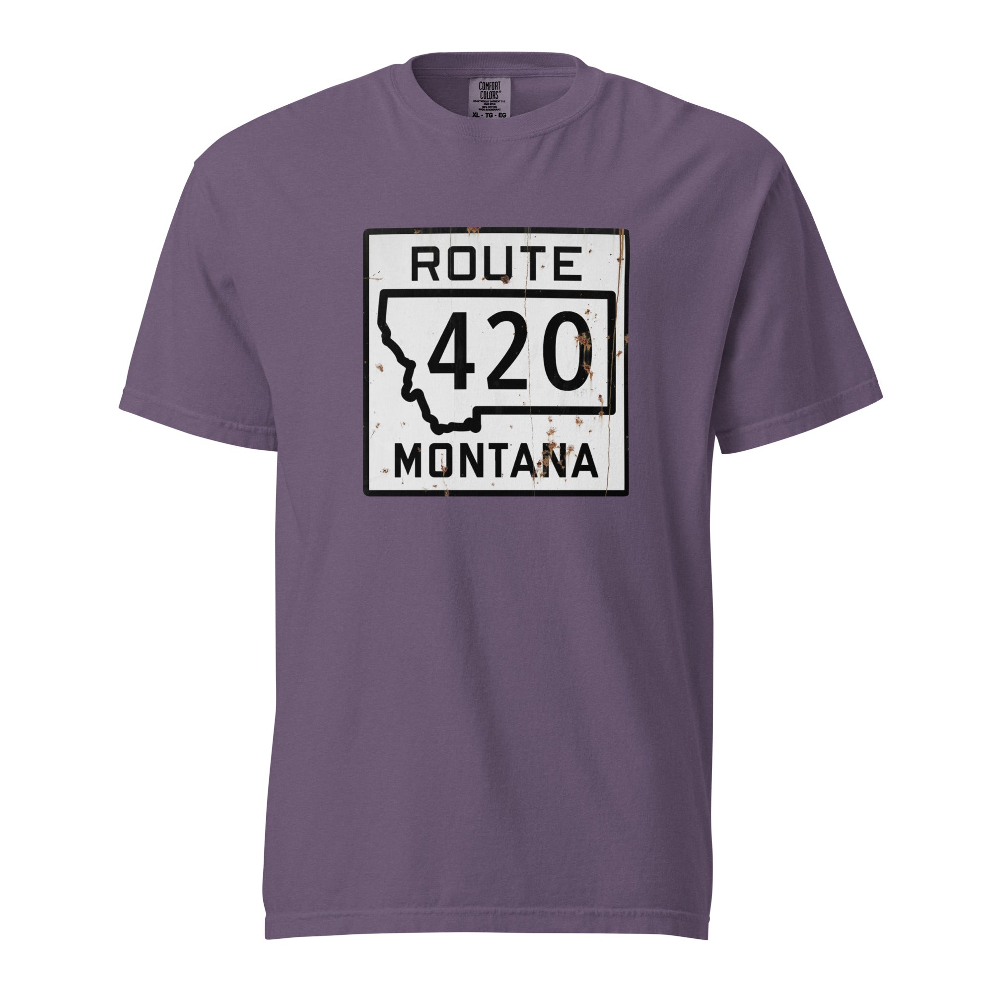 Vintage Montana Route 420 Weed Shirt | Distressed Highway Sign T-Shirt