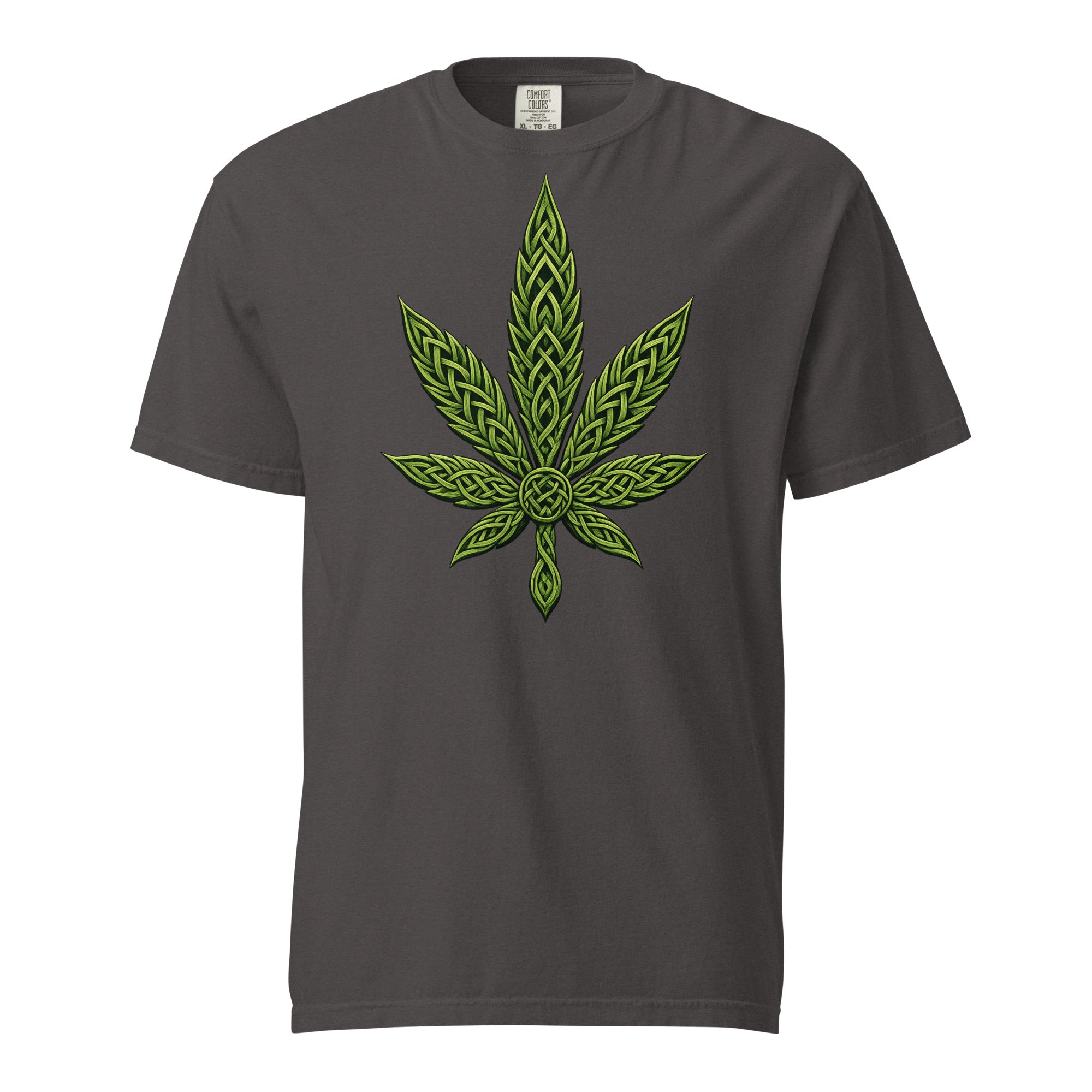 Celtic Knot Cannabis Leaf T-Shirt – Intricate Weed Leaf Graphic Tee | Magic Leaf Tees