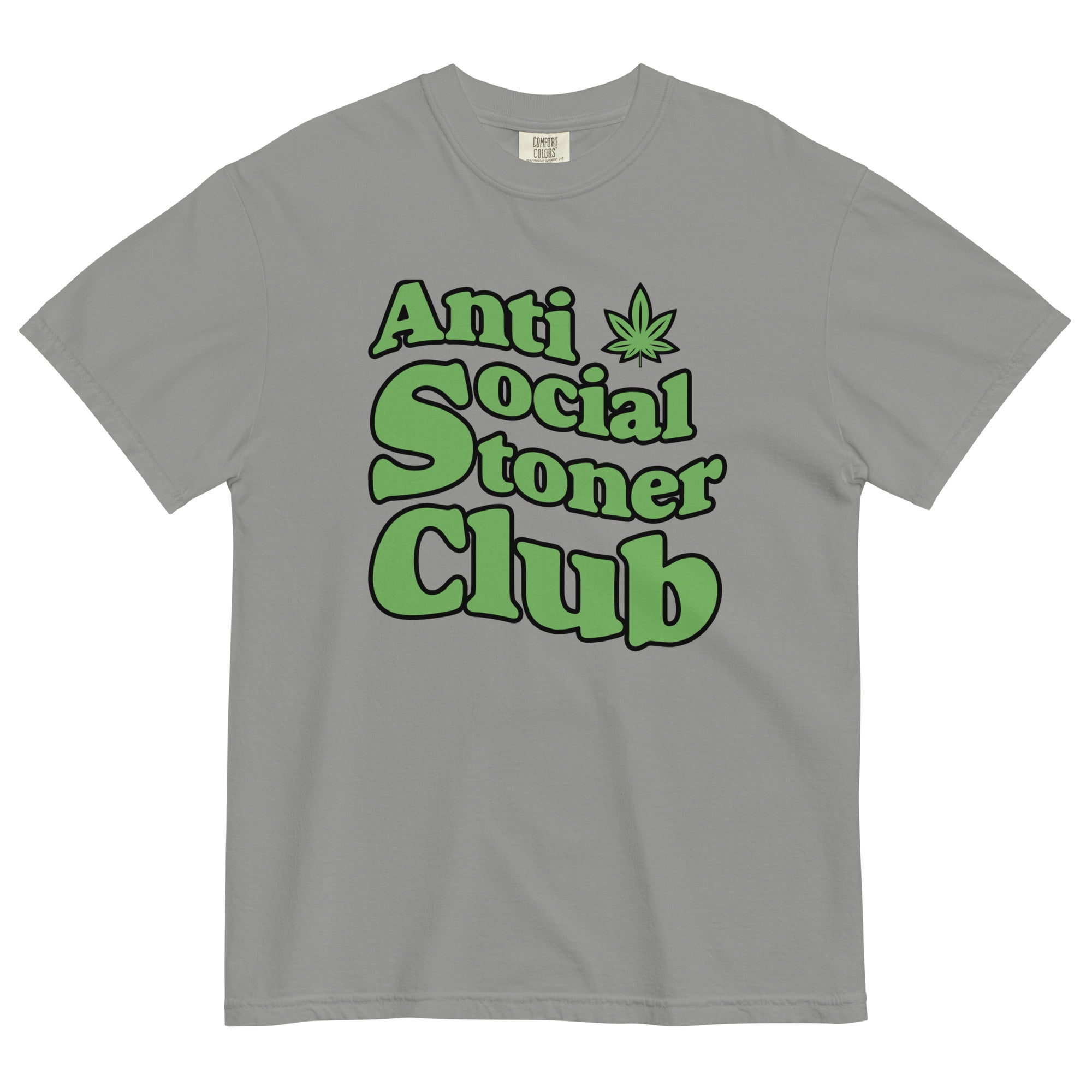 Anti-Social Stoner Club: Hilarious Cannabis-Inspired Tee for Introverted Highs! - Magic Leaf Tees