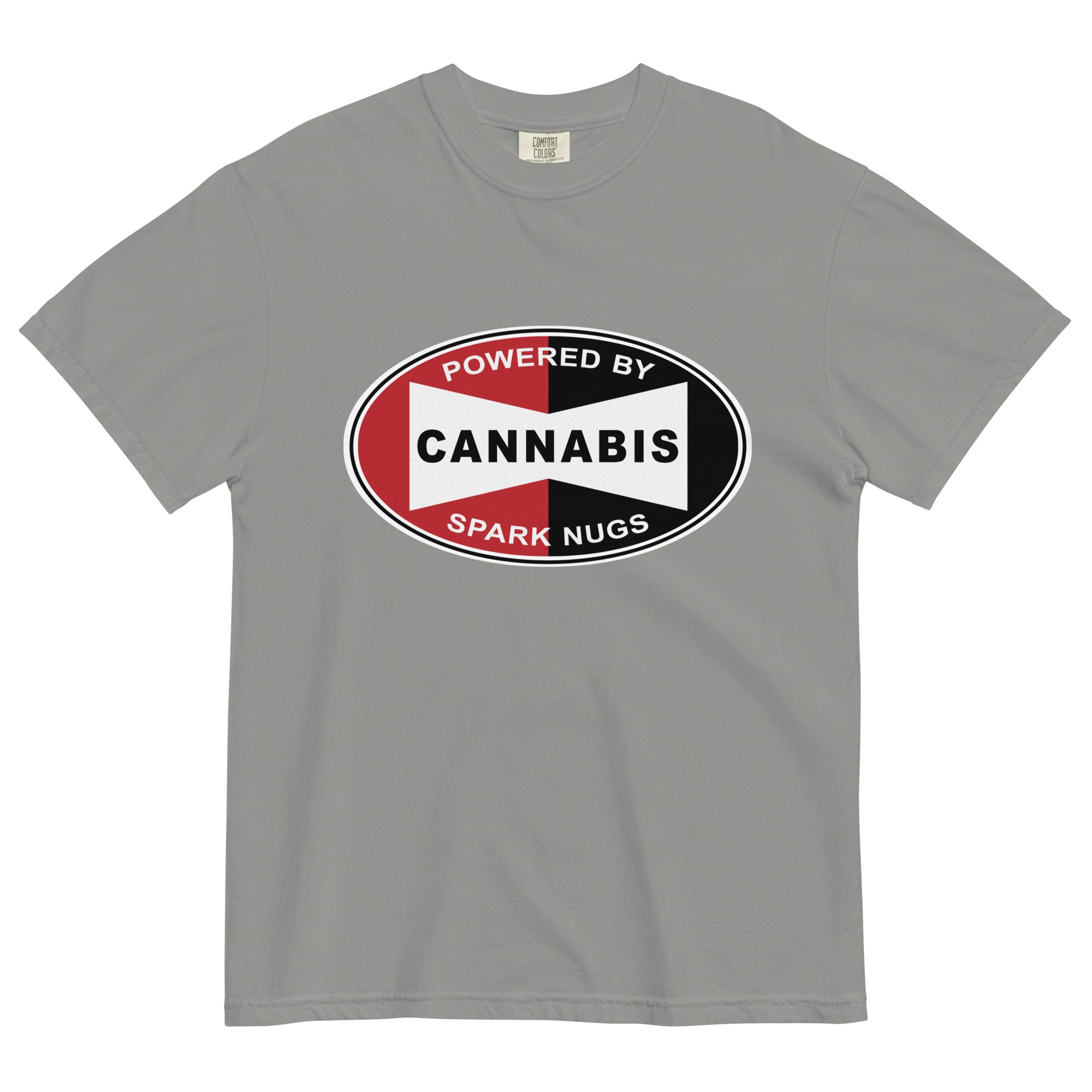 Stoner Mechanics Spark Plug Logo Cannabis T-Shirt | Unique Weed Apparel | Magic Leaf Tees