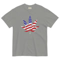 Weed Leaf USA Flag T-Shirt | Patriotic Cannabis Apparel | Magic Leaf Tees