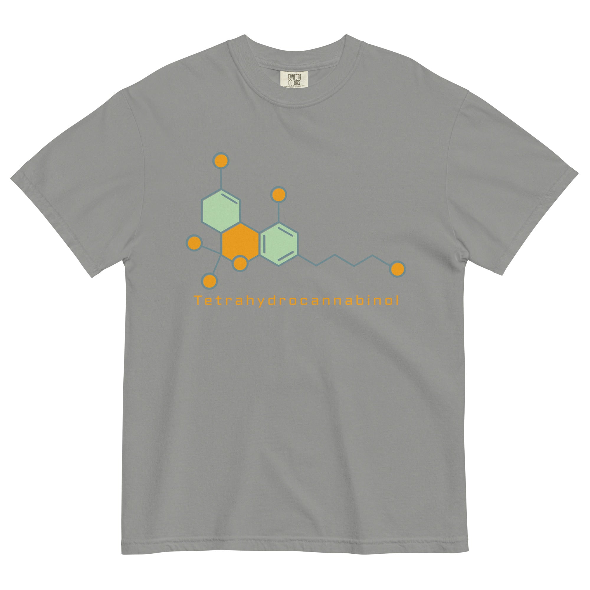 Colorful Abstract THC Molecule Cannabis T-Shirt: Stylish Science Apparel | Magic Leaf Tees