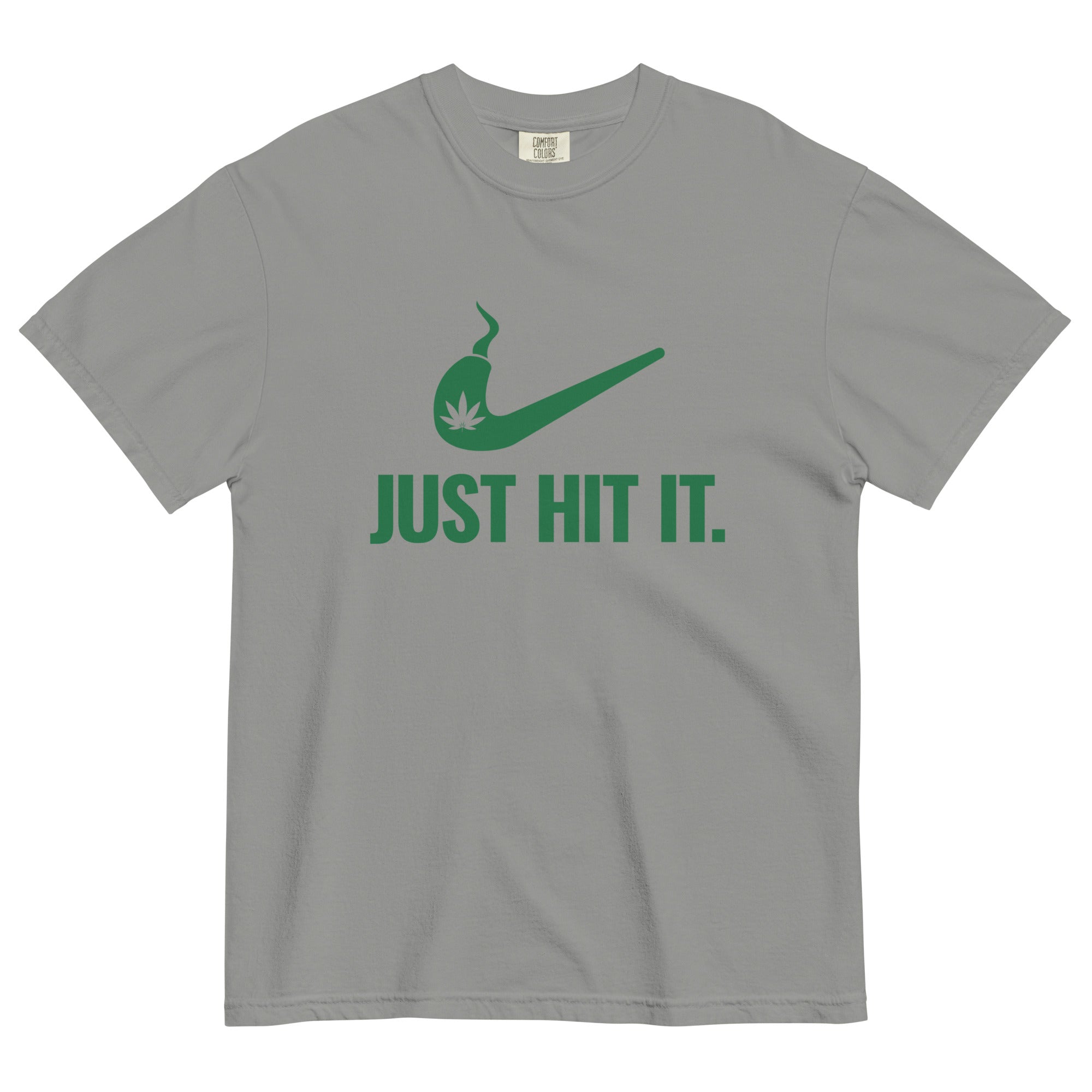 "Just Hit It" Funny Marijuana Logo T-Shirt – Magic Leaf Tees