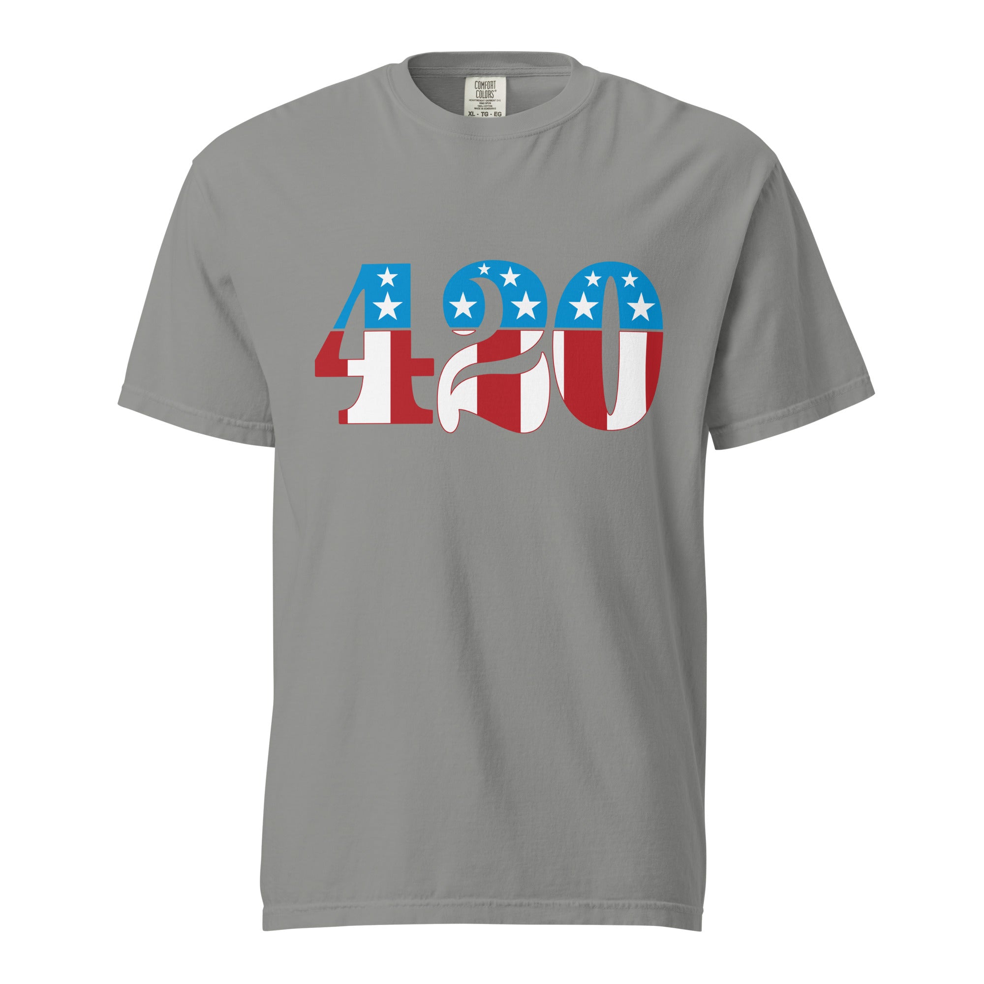 Patriotic 420 T-Shirt – Red, White & Blue Weed Apparel | Magic Leaf Tees