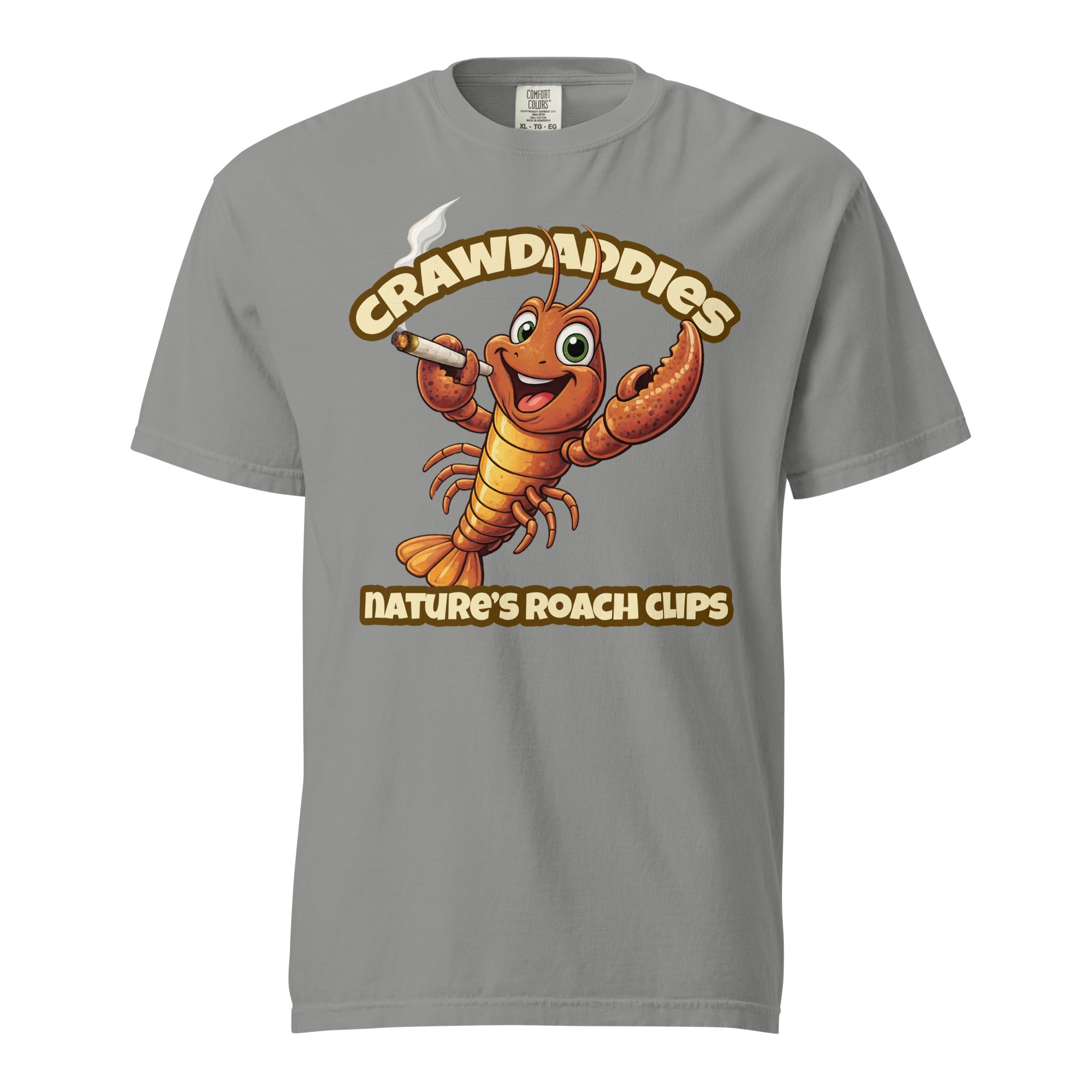 Crawdaddies Nature’s Roach Clips T-Shirt | Funny Cannabis Crawfish Cartoon Weed Tee | Magic Leaf Tees