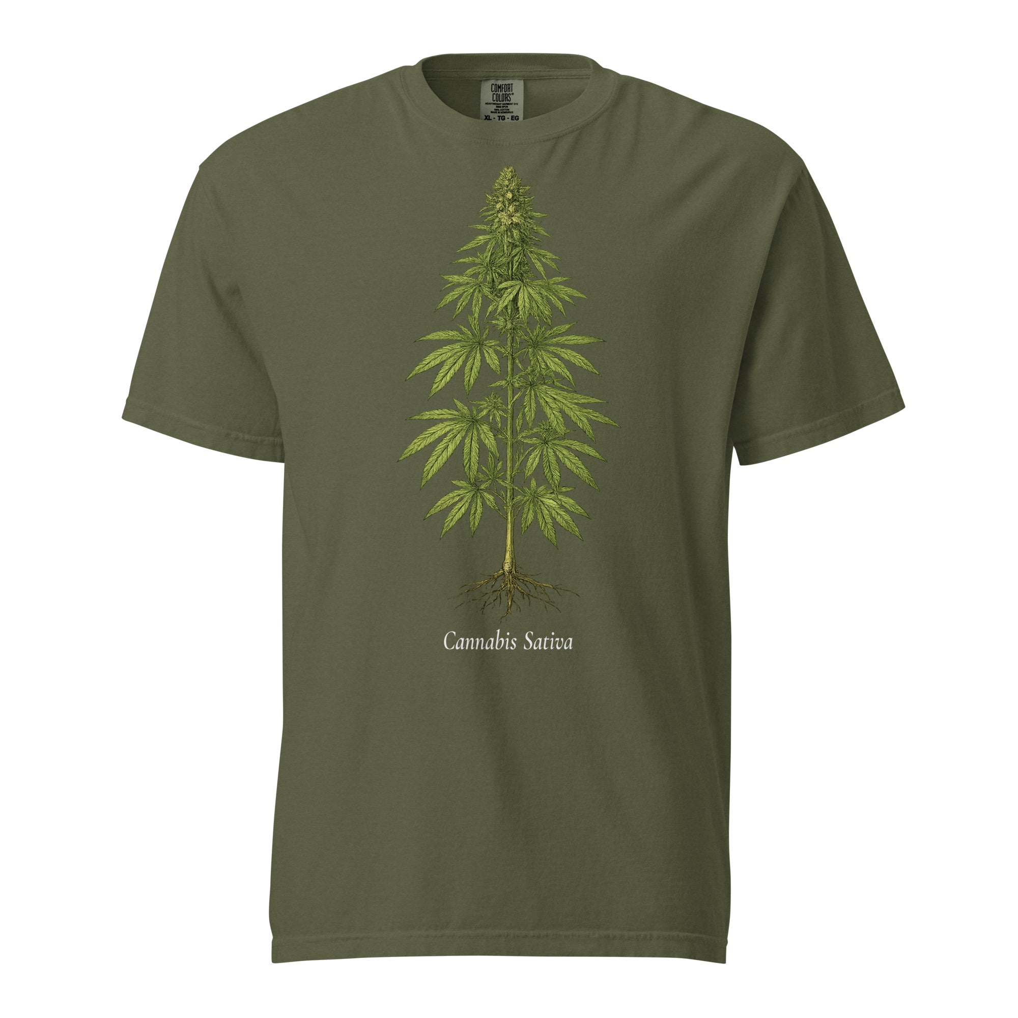 Vintage Cannabis Botanical T-Shirt | 19th Century Cannabis Sativa Plant Illustration Tee | Naturalist Weed Graphic Shirt | Magic Leaf Tees