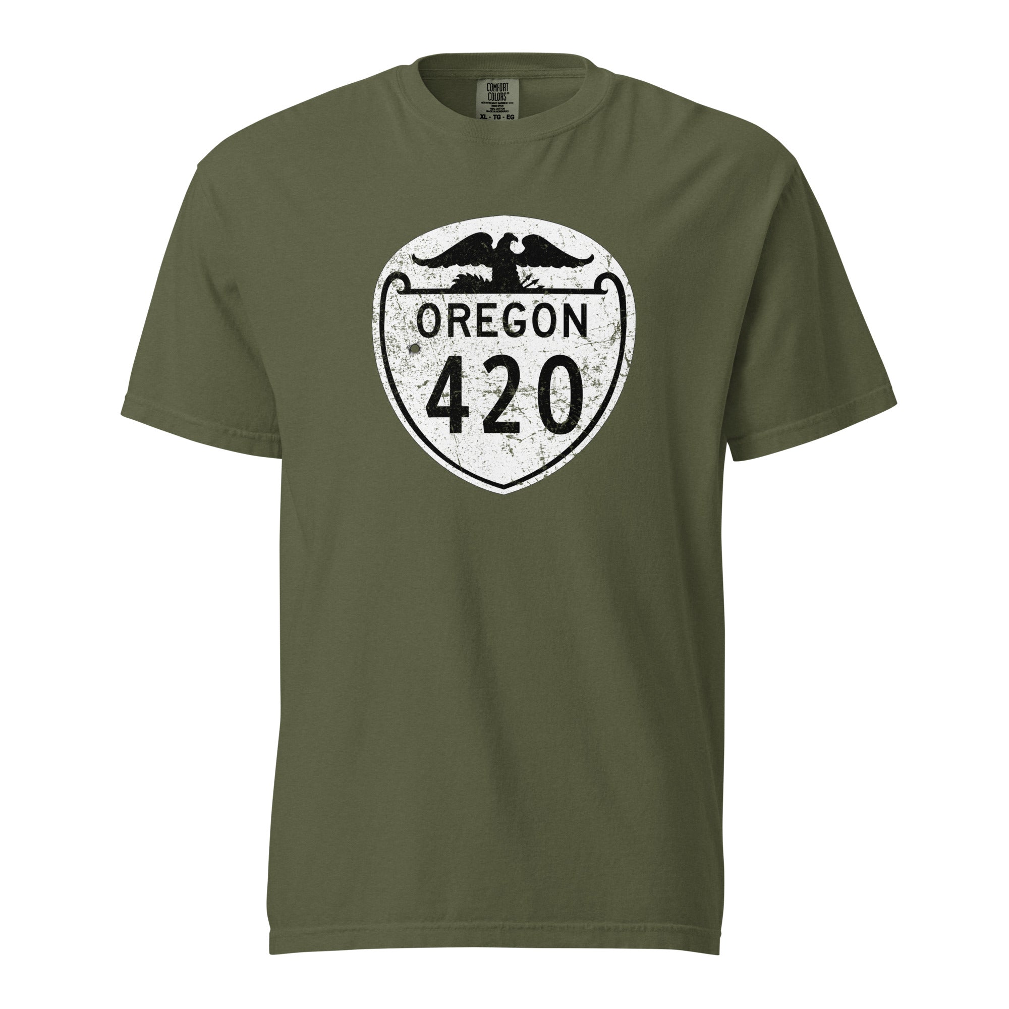 Oregon 420 Highway Sign Weed Shirt | Oregon Cannabis Graphic Tee | Magic Leaf Tees