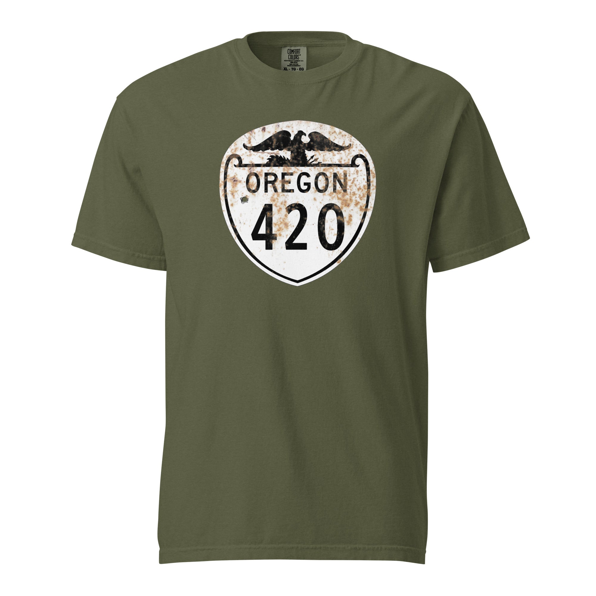 Oregon 420 Highway Sign Weed Shirt | Oregon Cannabis Graphic Tee | Magic Leaf Tees