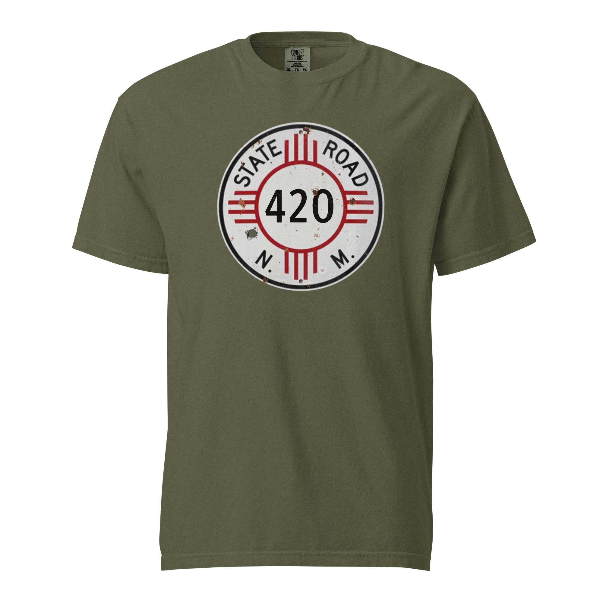 Vintage New Mexico 420 Highway Sign Weed Shirt | Retro Southwest Cannabis Graphic Tee | Magic Leaf Tees