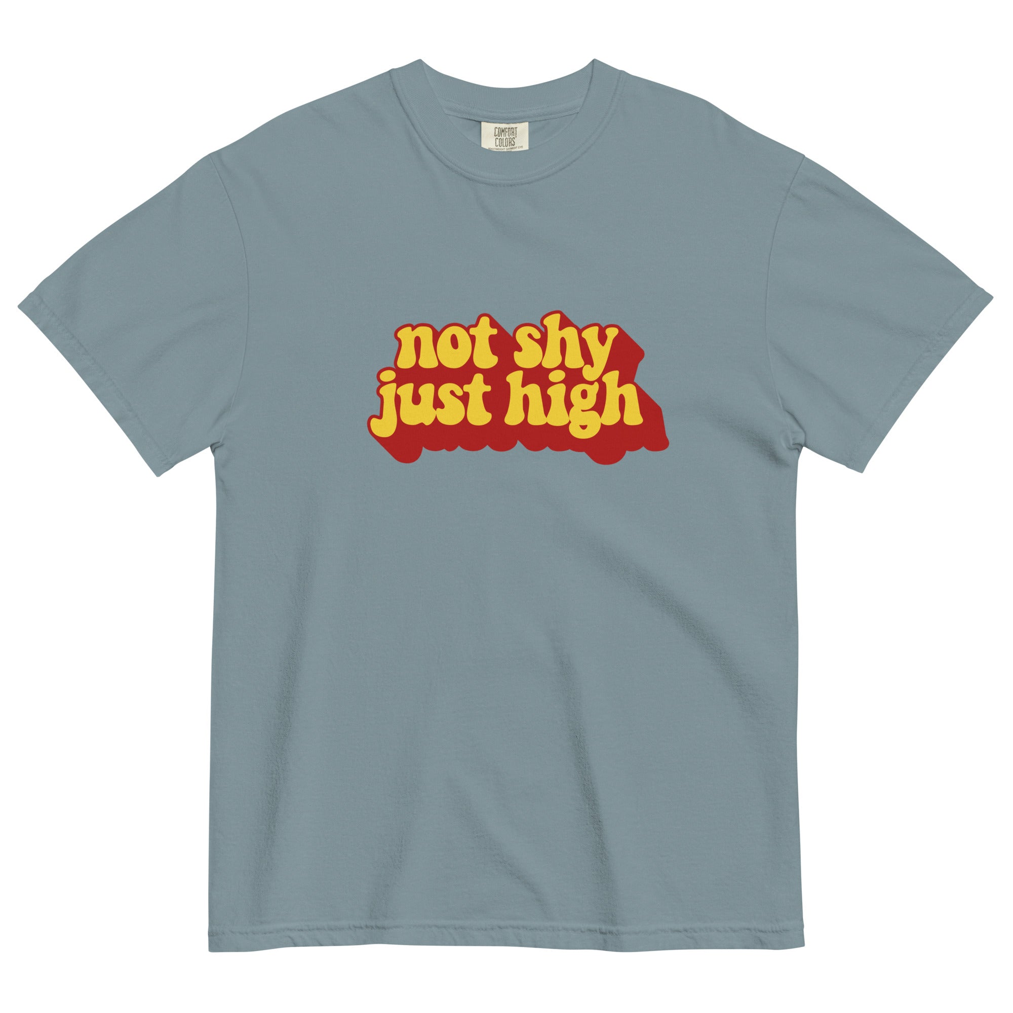 "Not Shy, Just High" Funny Weed T-Shirt – Magic Leaf Tees