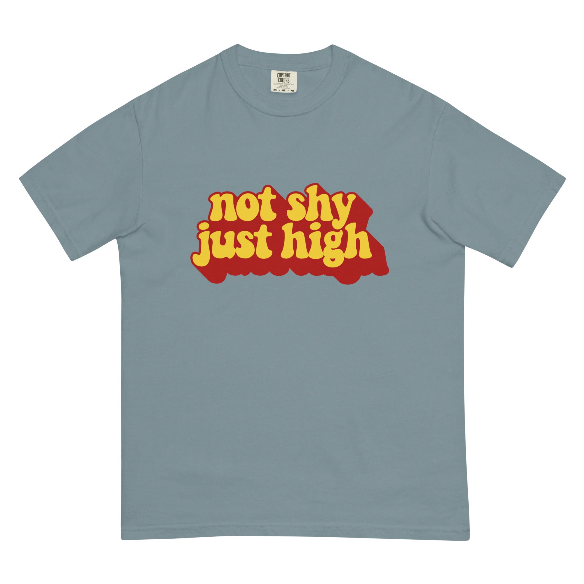 "Not Shy, Just High" Funny Weed T-Shirt – Magic Leaf Tees