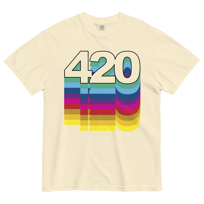 420 Pop Art Tee | Colorful Cannabis Shirt | Vibrant Weed Fashion | Magic leaf Tees