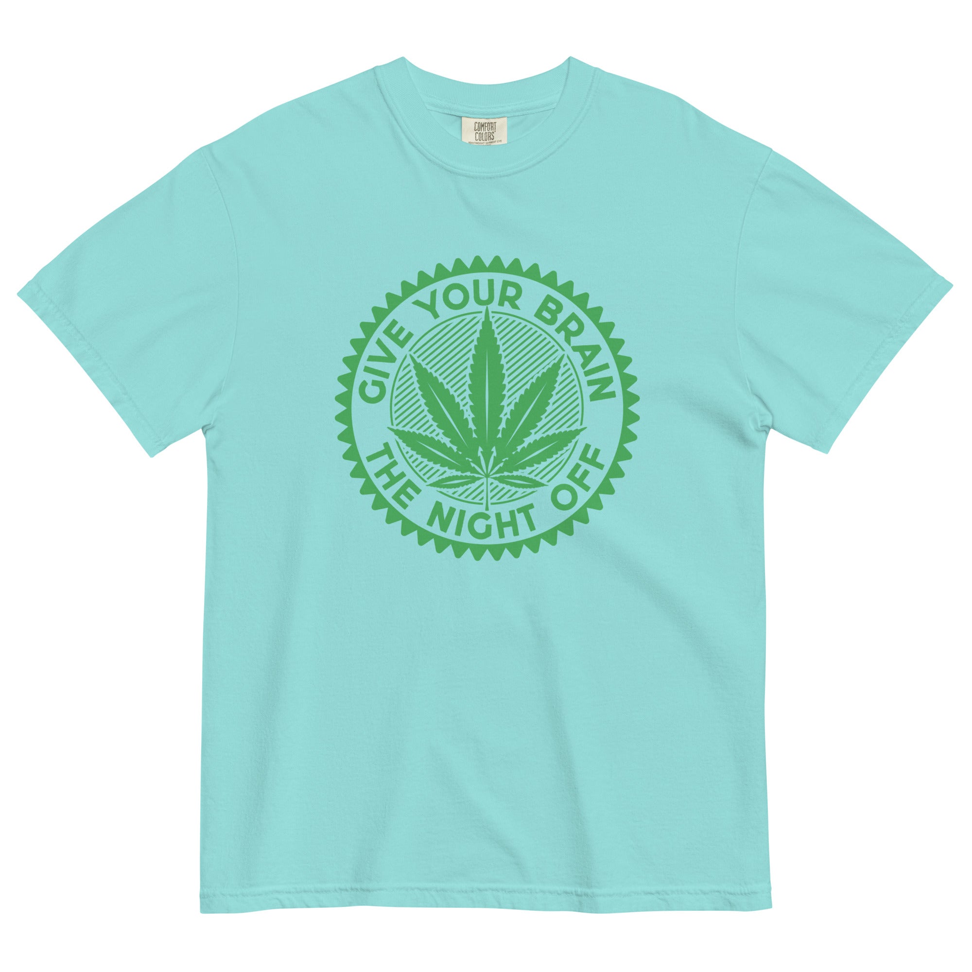 Give Your Brain The Night Off: Playful Weed-Inspired Tee for Relaxation and Chill Vibes! - Magic Leaf Tees 