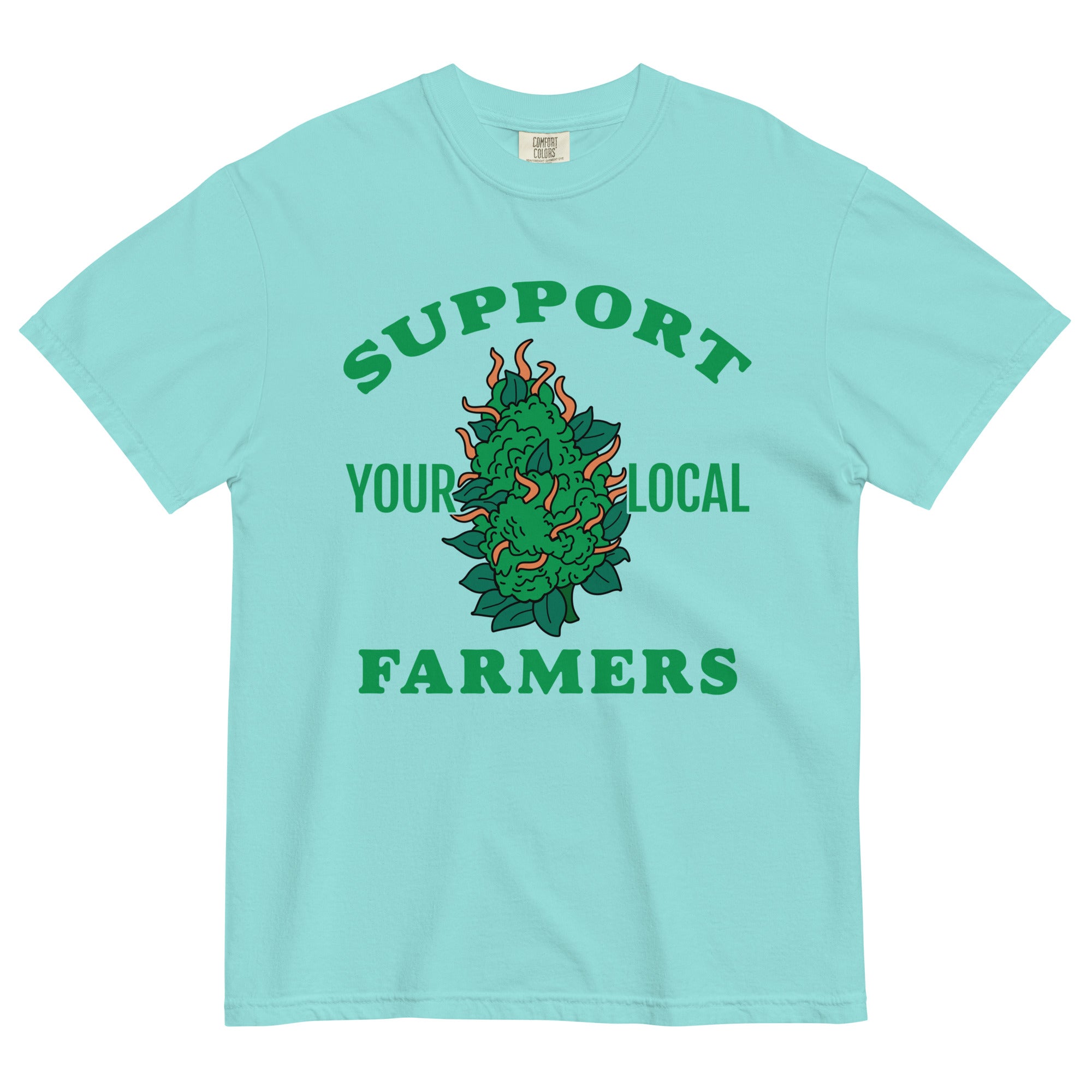 Support Your Local Farmers: Cannabis Bud Tee for Pot Farmers | Magic Leaf Tees