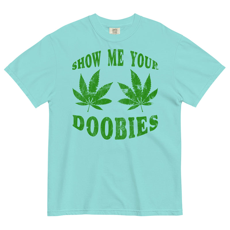 Show Me Your Doobies: Funny Cannabis Leaves Tee for Pot Smokers | Magic Leaf Tees