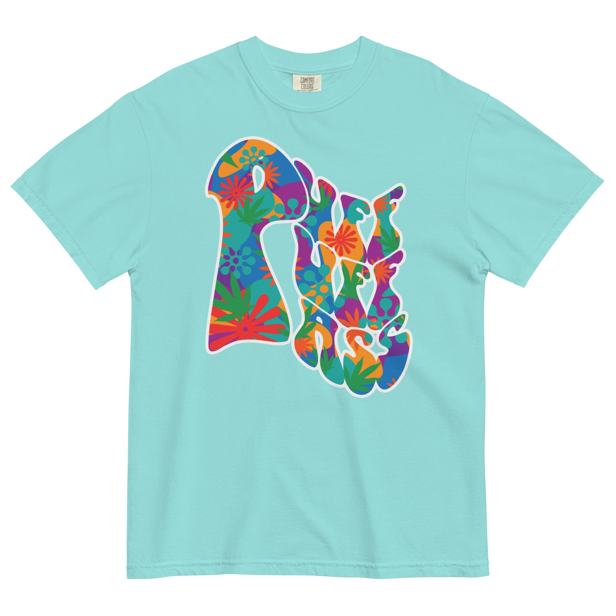 Groovy Puff Puff Pass Weed T-Shirt – Hippy Style Pop Art Design | Magic Leaf Tees