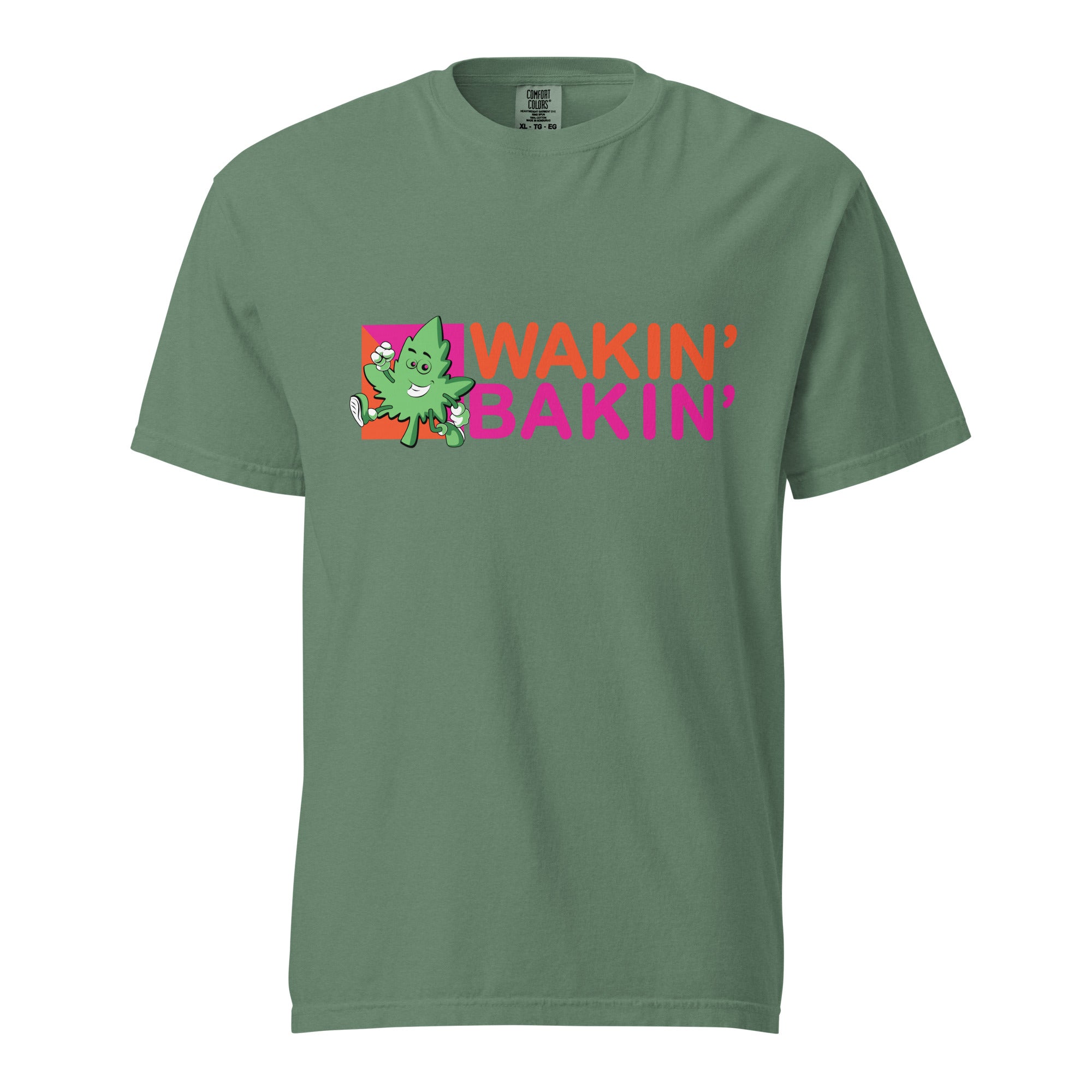 Wakin' Bakin' T-Shirt – Funny Weed Apparel Donut Shop Logo | Magic Leaf Tees