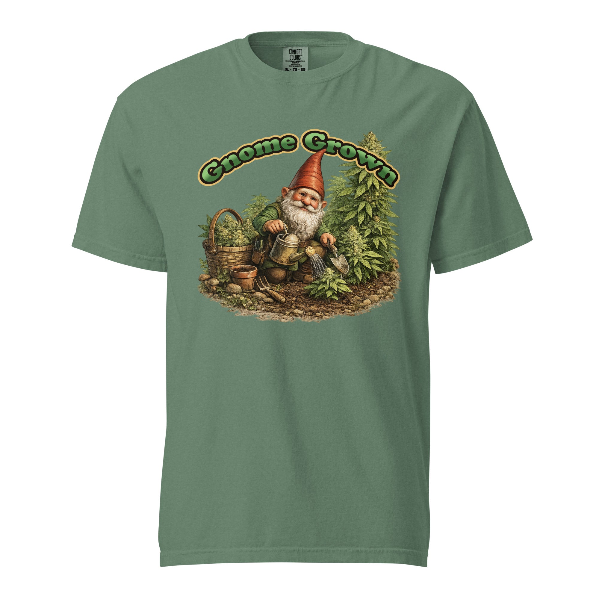 Gnome Grown Weed T-Shirt – Funny Cannabis Garden Gnome Shirt | Magic Leaf Tees