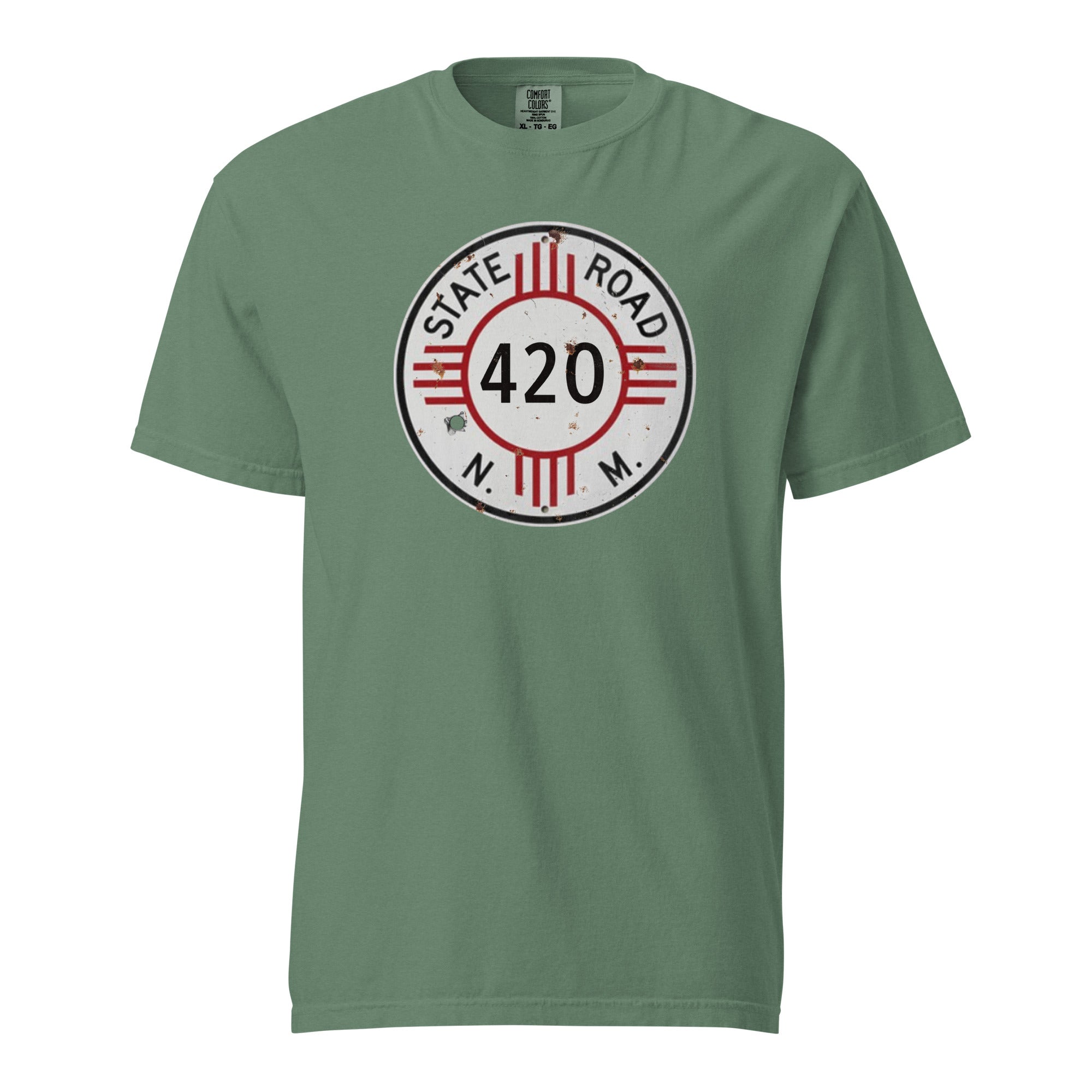 Vintage New Mexico 420 Highway Sign Weed Shirt | Retro Southwest Cannabis Graphic Tee | Magic Leaf Tees
