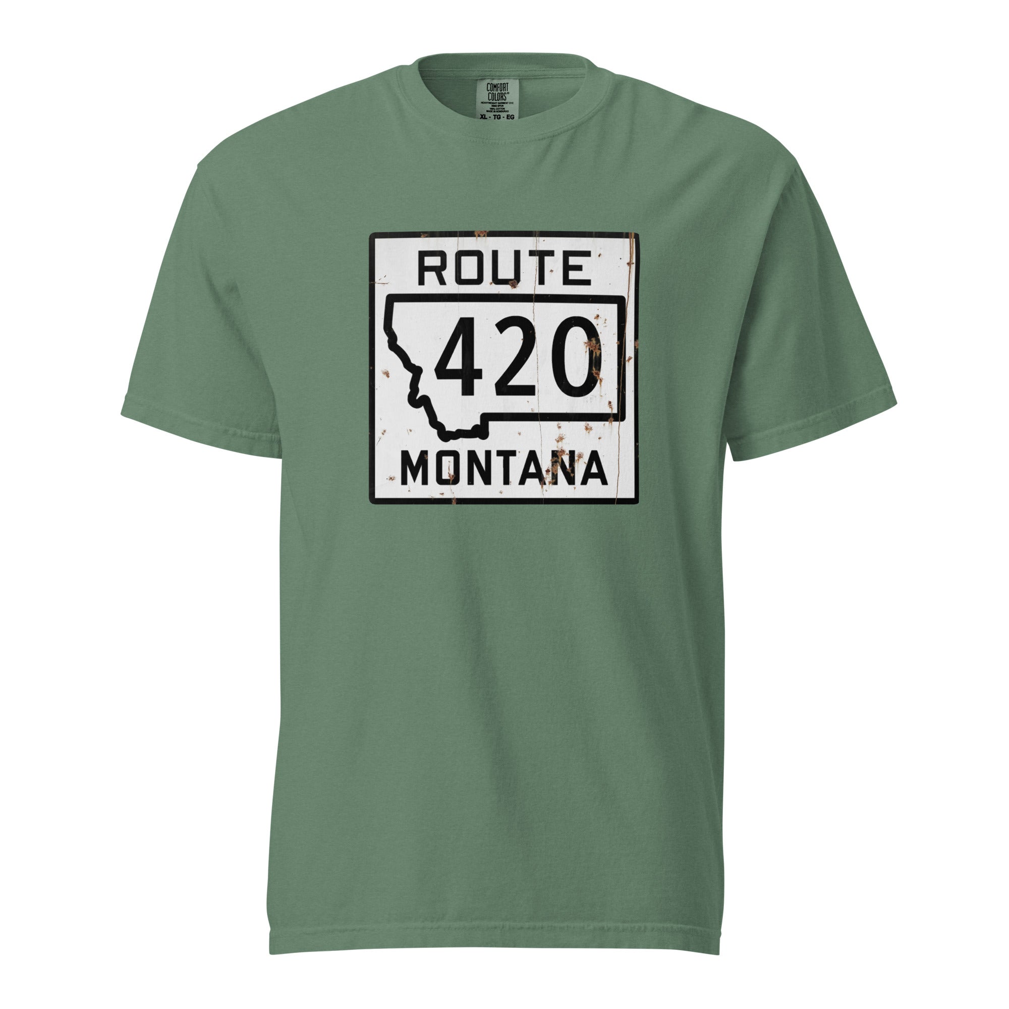 Vintage Montana Route 420 Weed Shirt | Distressed Highway Sign T-Shirt