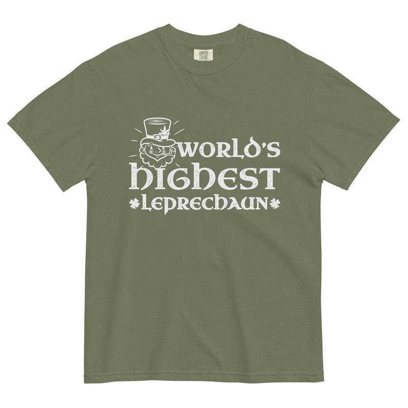 World's Highest Leprechaun Tee | St. Patrick's Day Cannabis Shirt | Herbal Humor Celebration | Magic Leaf Tees