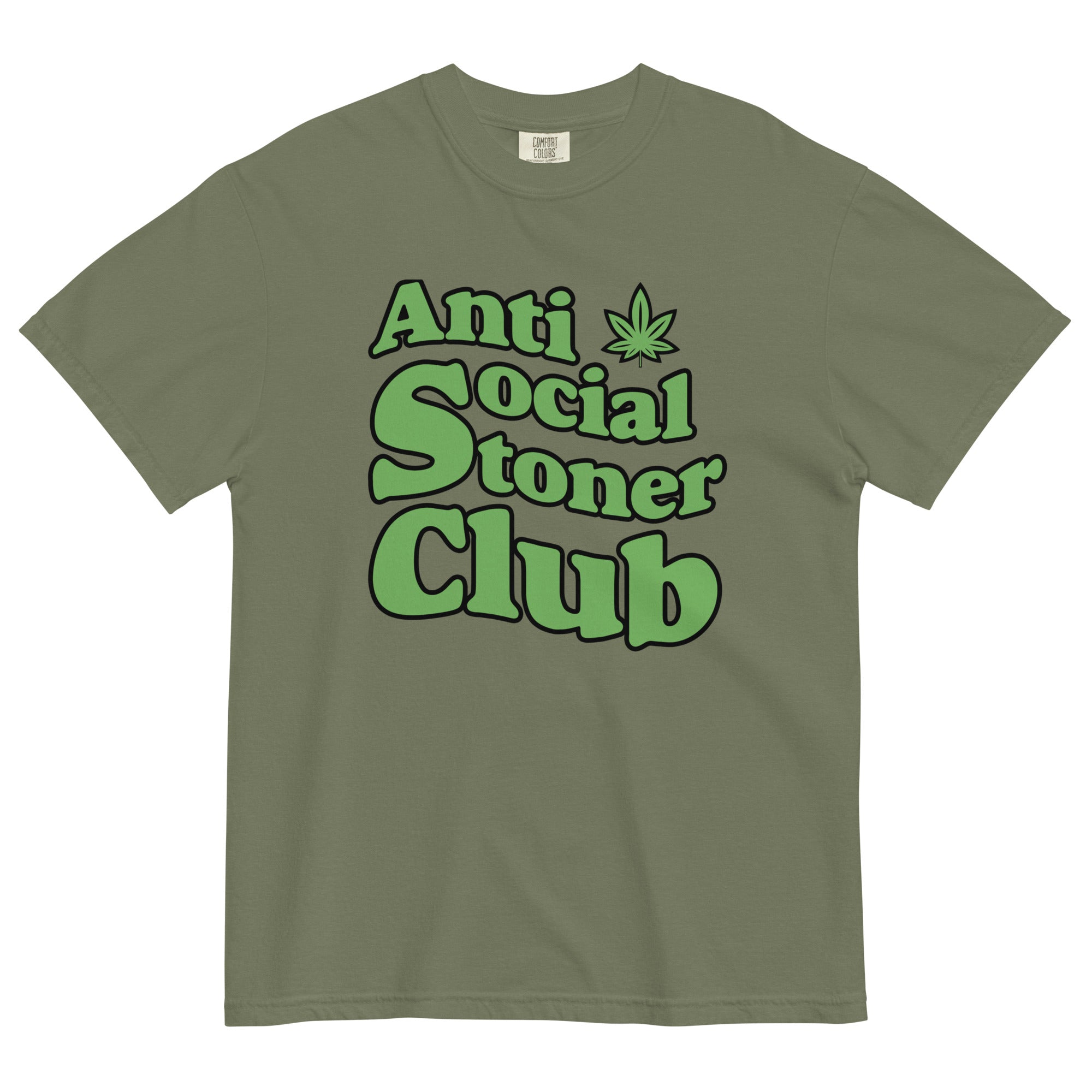 Anti-Social Stoner Club: Hilarious Cannabis-Inspired Tee for Introverted Highs! - Magic Leaf Tees