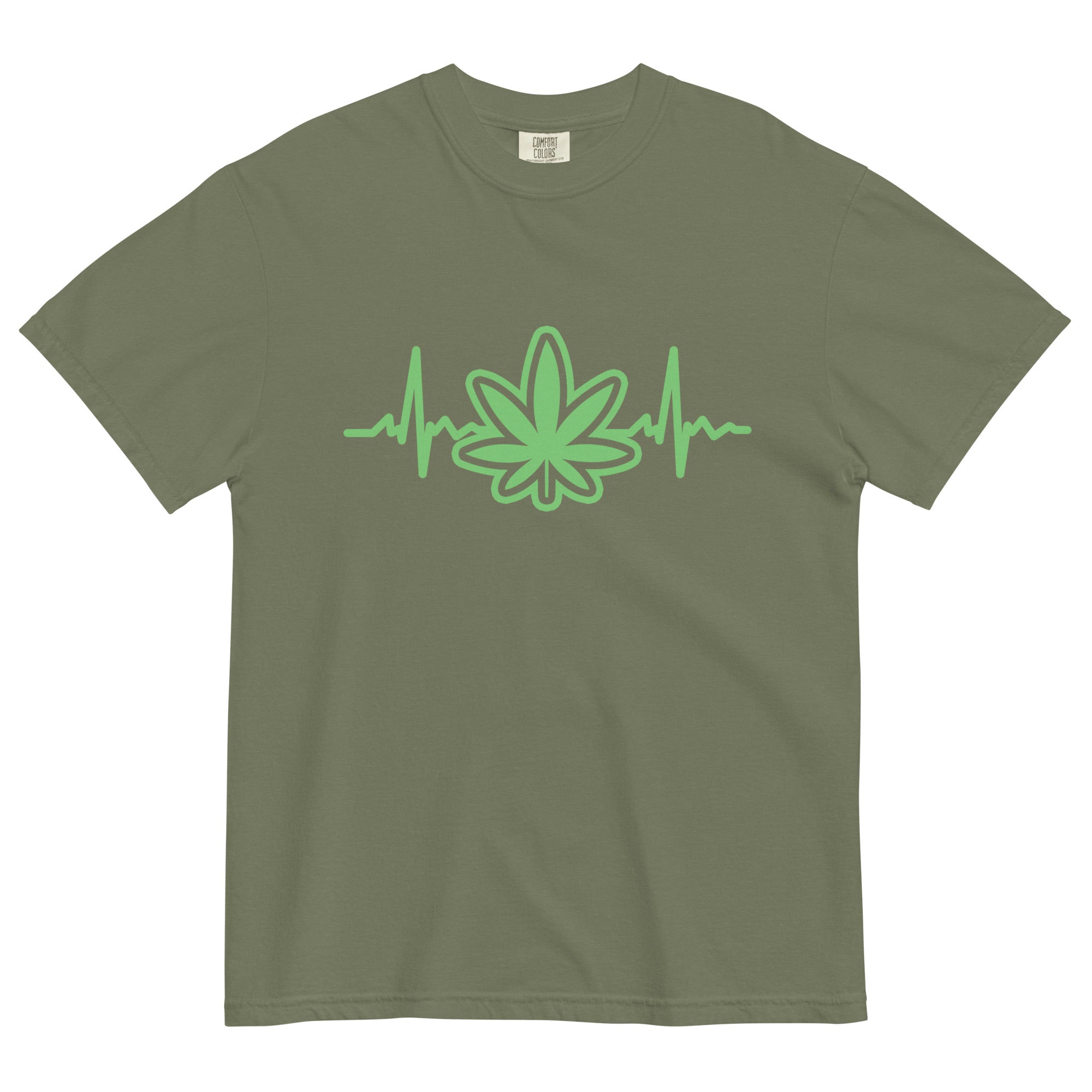 Heartbeat Funny Weed T-Shirt – Perfect Cannabis Shirt for Stoners | Magic Leaf Tees