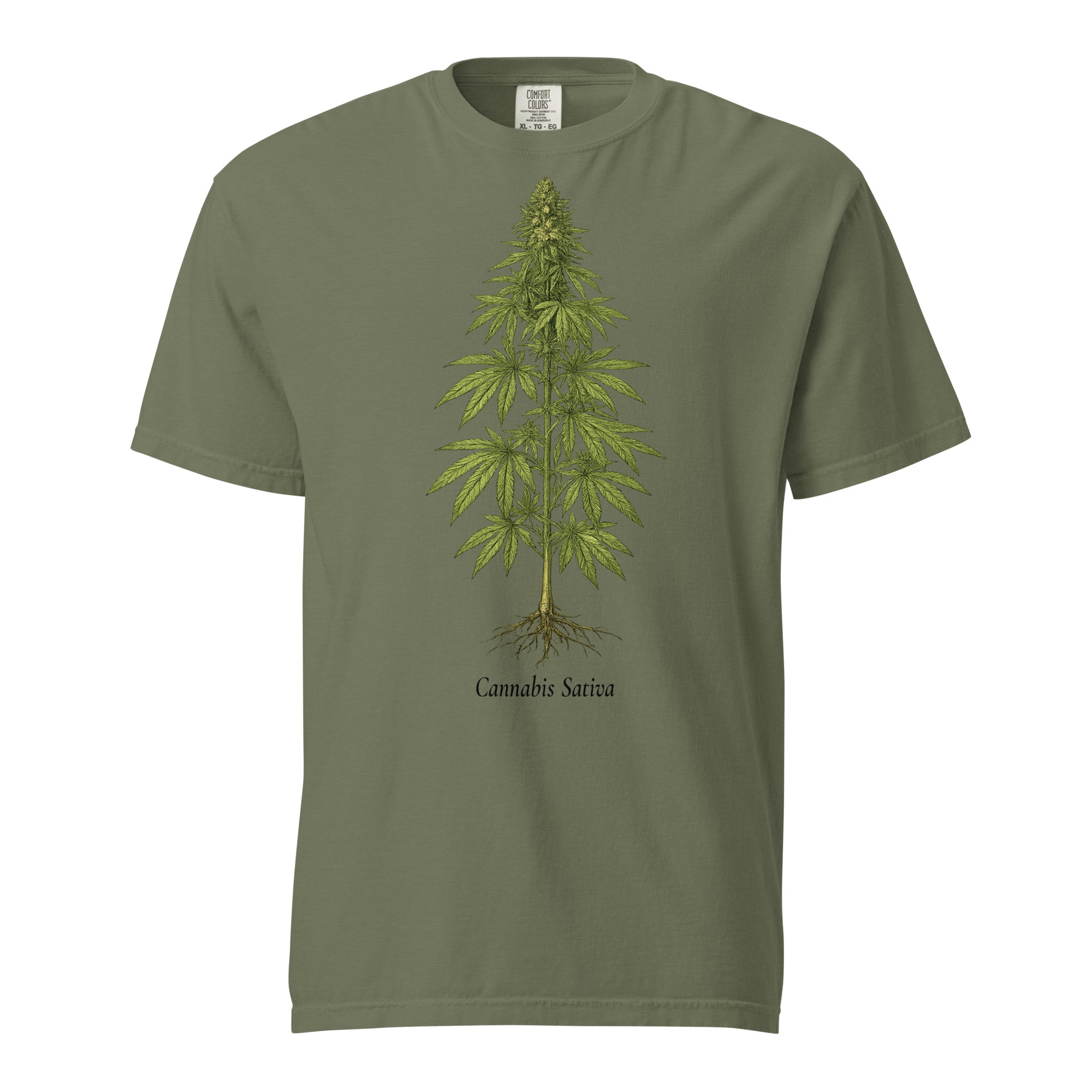 Vintage Cannabis Botanical T-Shirt | 19th Century Cannabis Sativa Plant Illustration Tee | Naturalist Weed Graphic Shirt | Magic Leaf Tees