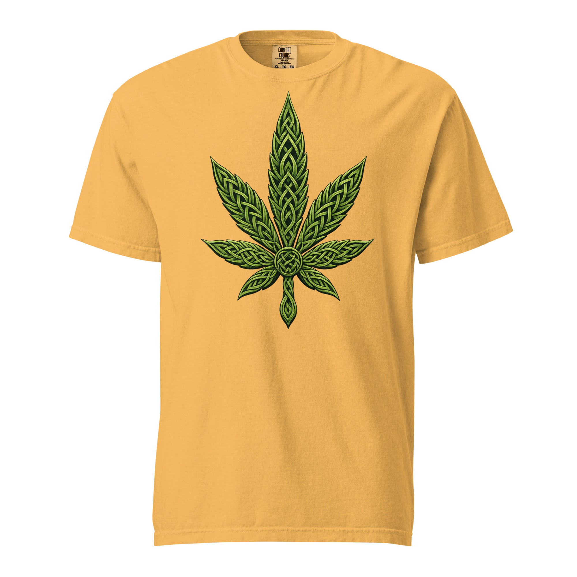 Celtic Knot Cannabis Leaf T-Shirt – Intricate Weed Leaf Graphic Tee | Magic Leaf Tees