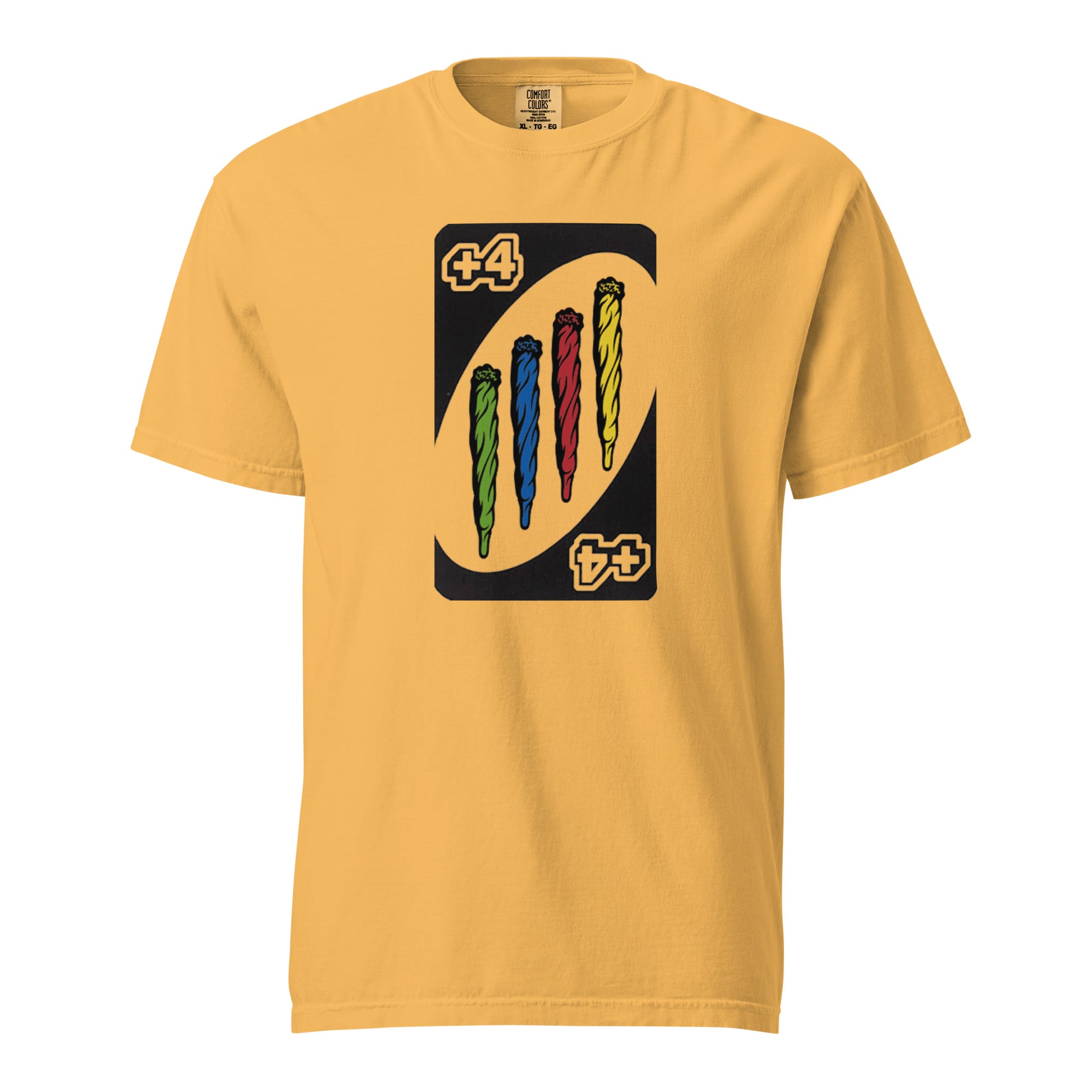 Draw Four Weed T-Shirt, Funny Cannabis Card Game Tee, +4 Joint 420 Graphic Shirt, Magic Leaf Tees