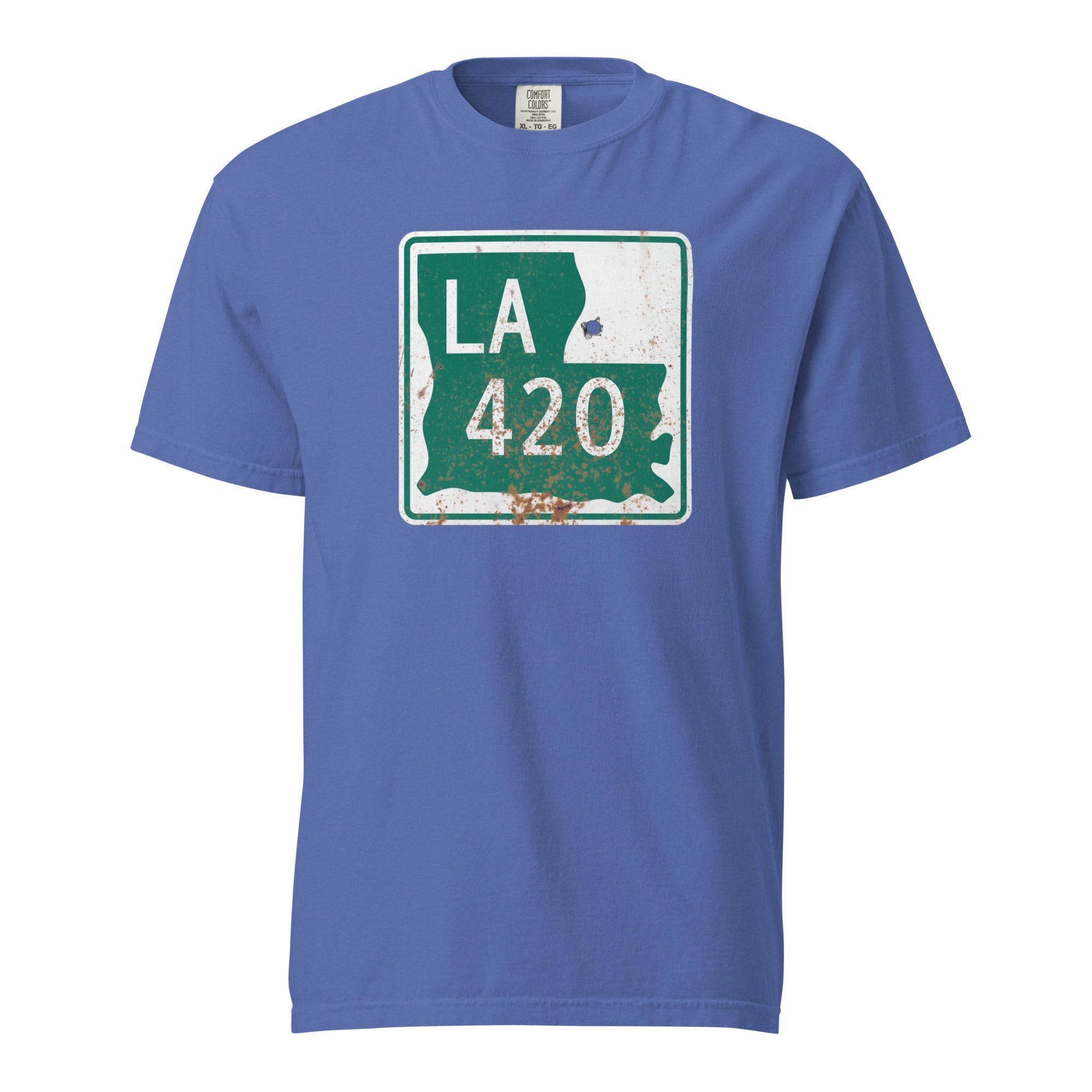 Louisiana 420 Highway Sign Weed Shirt | Bayou Cannabis Graphic Tee | Magic Leaf Tees