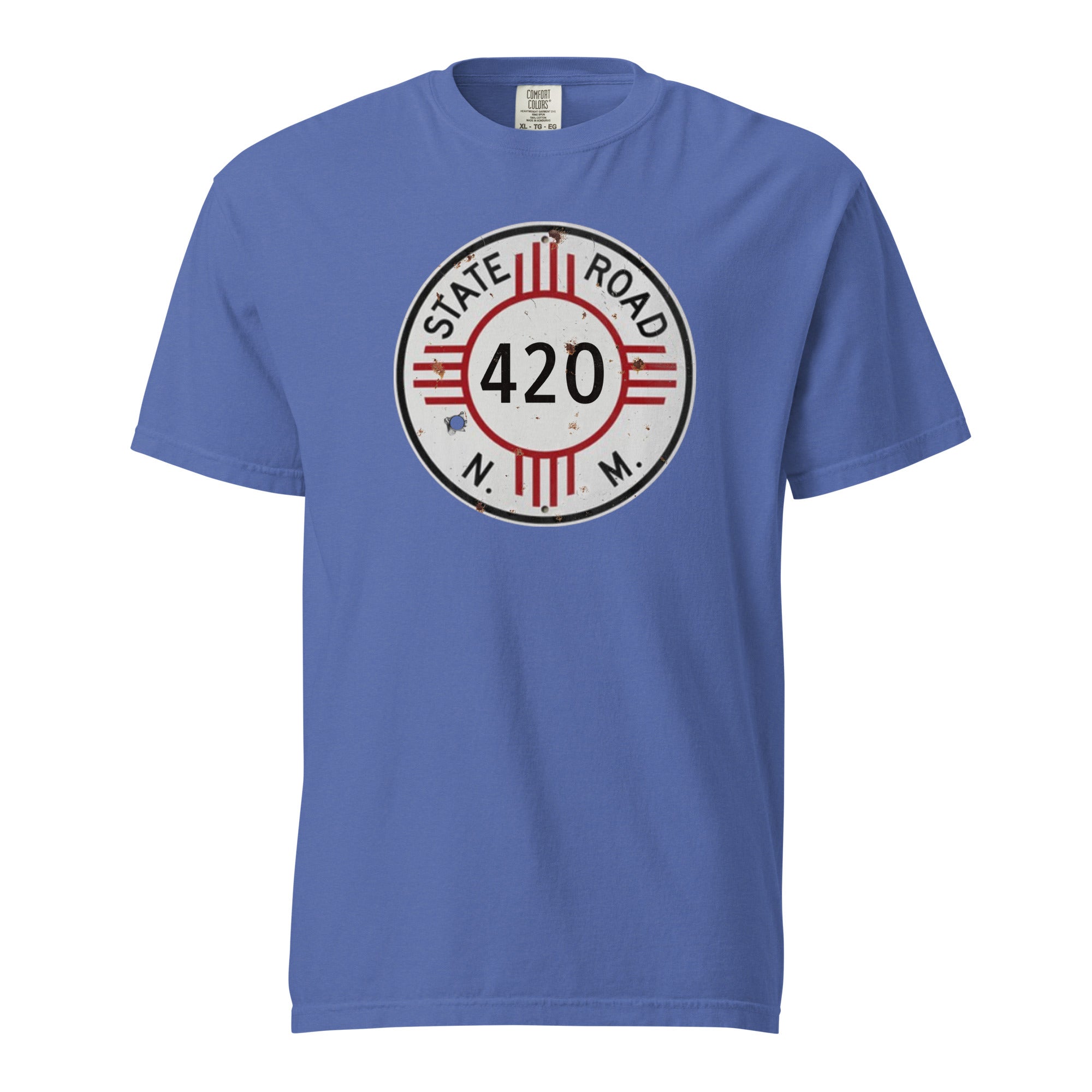 Vintage New Mexico 420 Highway Sign Weed Shirt | Retro Southwest Cannabis Graphic Tee | Magic Leaf Tees