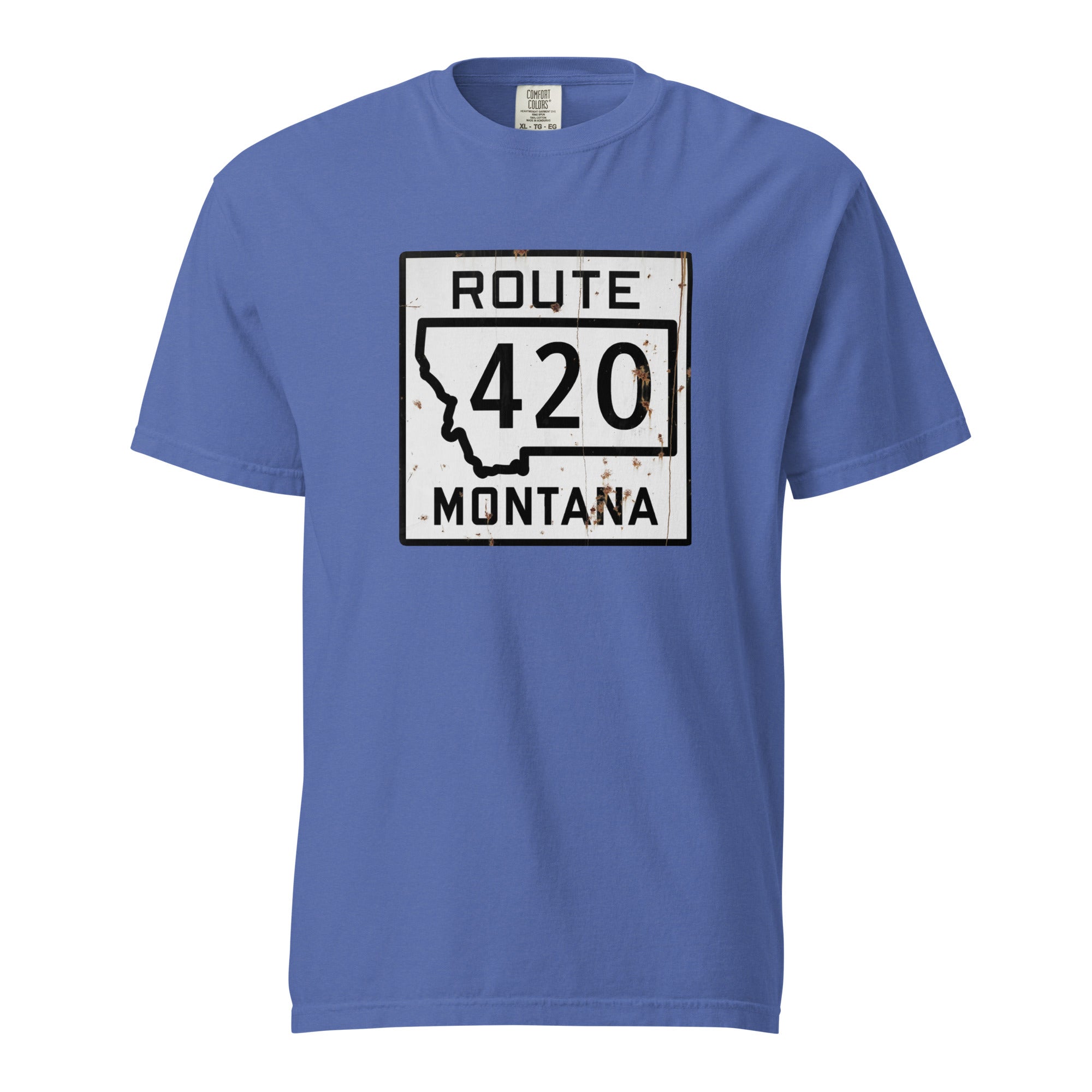 Vintage Montana Route 420 Weed Shirt | Distressed Highway Sign T-Shirt