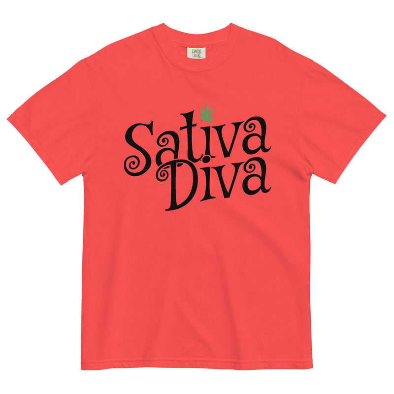 Sativa Diva Weed T-Shirt: Standout Wear for Cannabis Lovers! | Magic Leaf Tees
