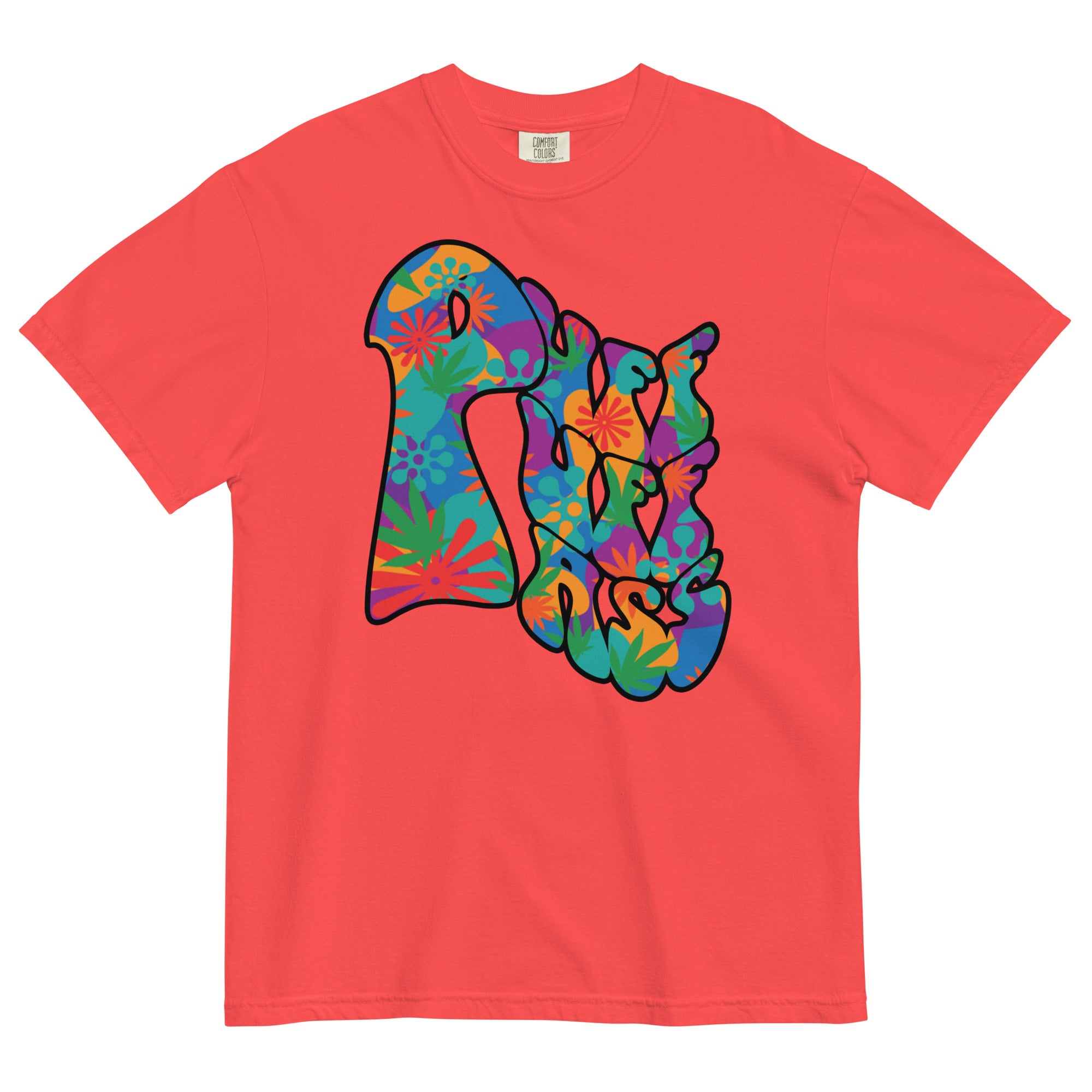 Groovy Puff Puff Pass Weed T-Shirt – Hippy Style Pop Art Design | Magic Leaf Tees