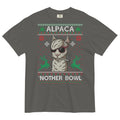 Alpaca 'Nother Bowl Ugly Christmas Tee | Hilarious Cannabis Shirt | Festive Herbal Humor | Magic Leaf Tees