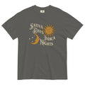 Sativa Days Indica Nights Vintage-Style Cannabis T-Shirt – Perfect Weed Shirt for Stylish Stoners | Magic Leaf Tees