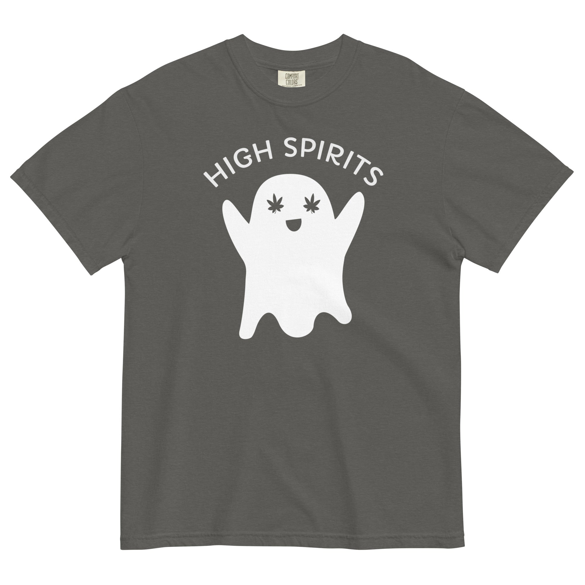 High Spirits Ghost T-Shirt - Hilarious Halloween Weed Apparel | Magic Leaf Tees