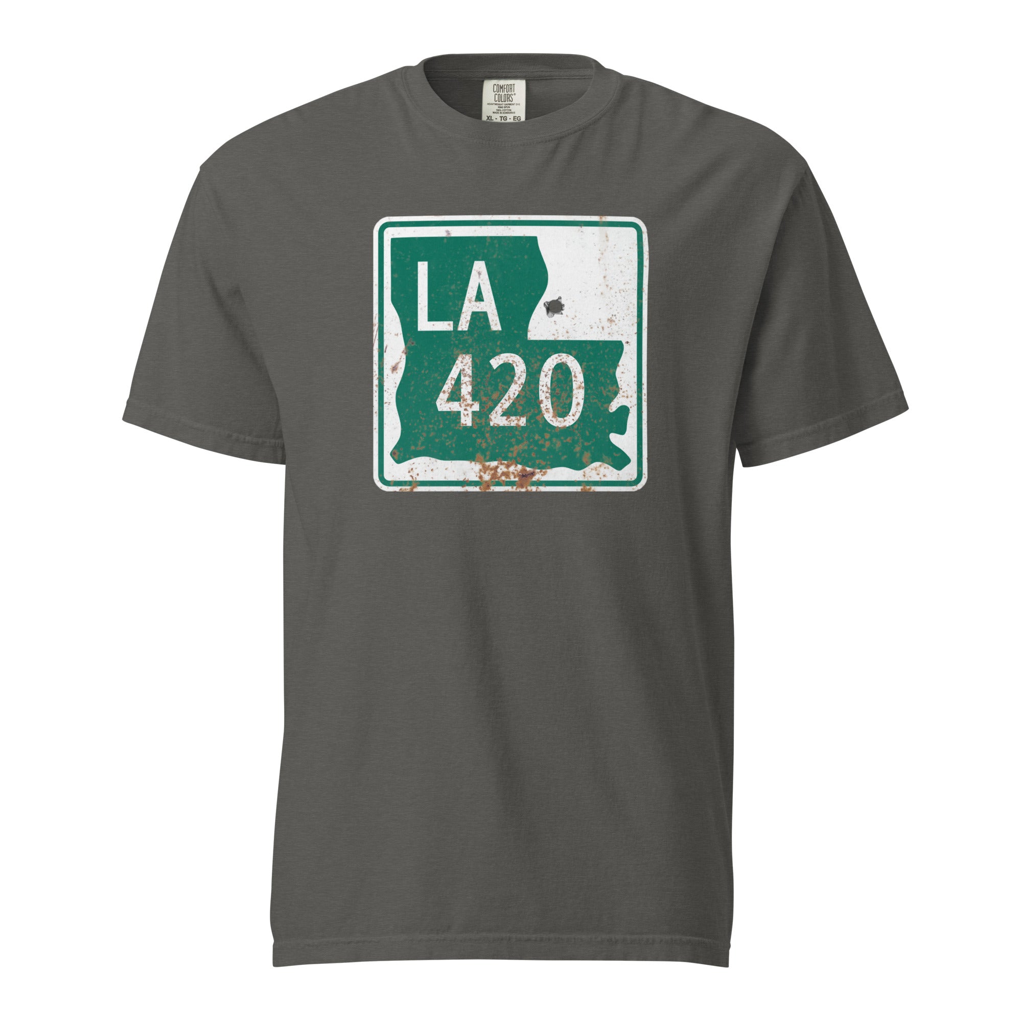 Louisiana 420 Highway Sign Weed Shirt | Bayou Cannabis Graphic Tee | Magic Leaf Tees