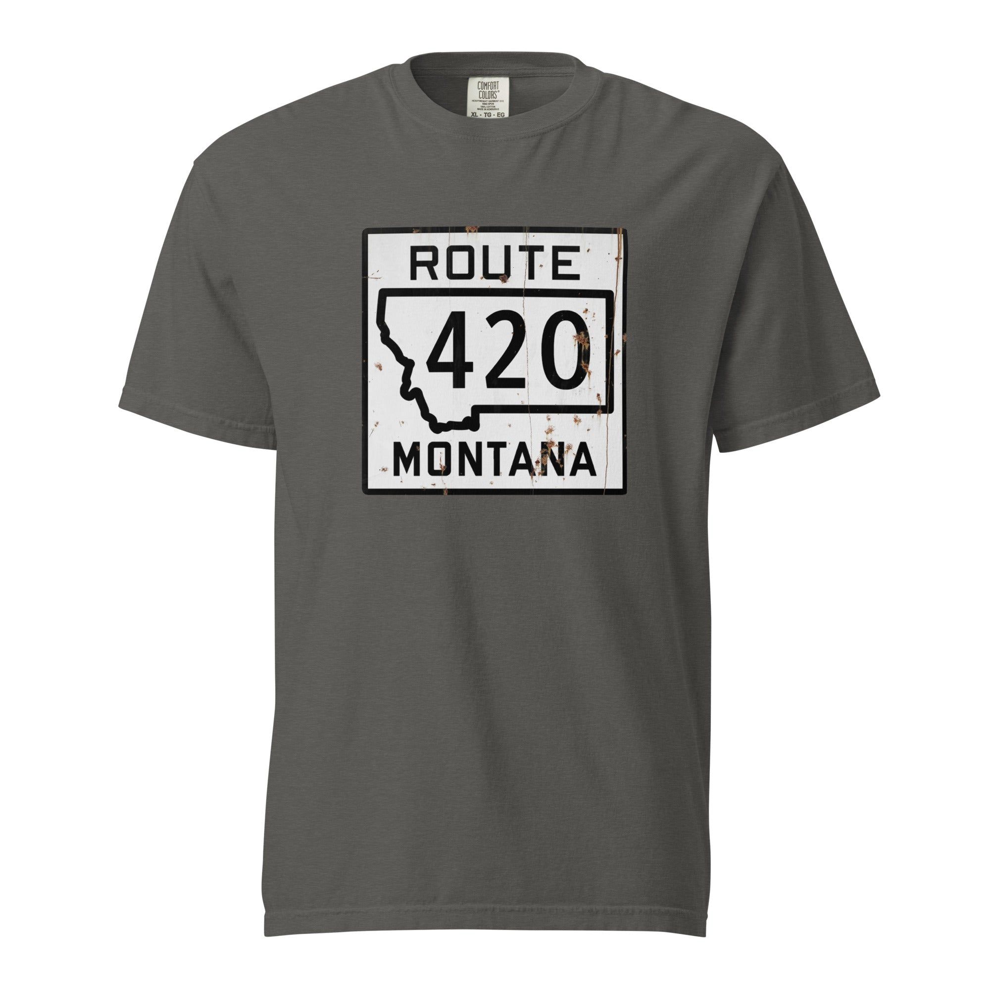 Vintage Montana Route 420 Weed Shirt | Distressed Highway Sign T-Shirt