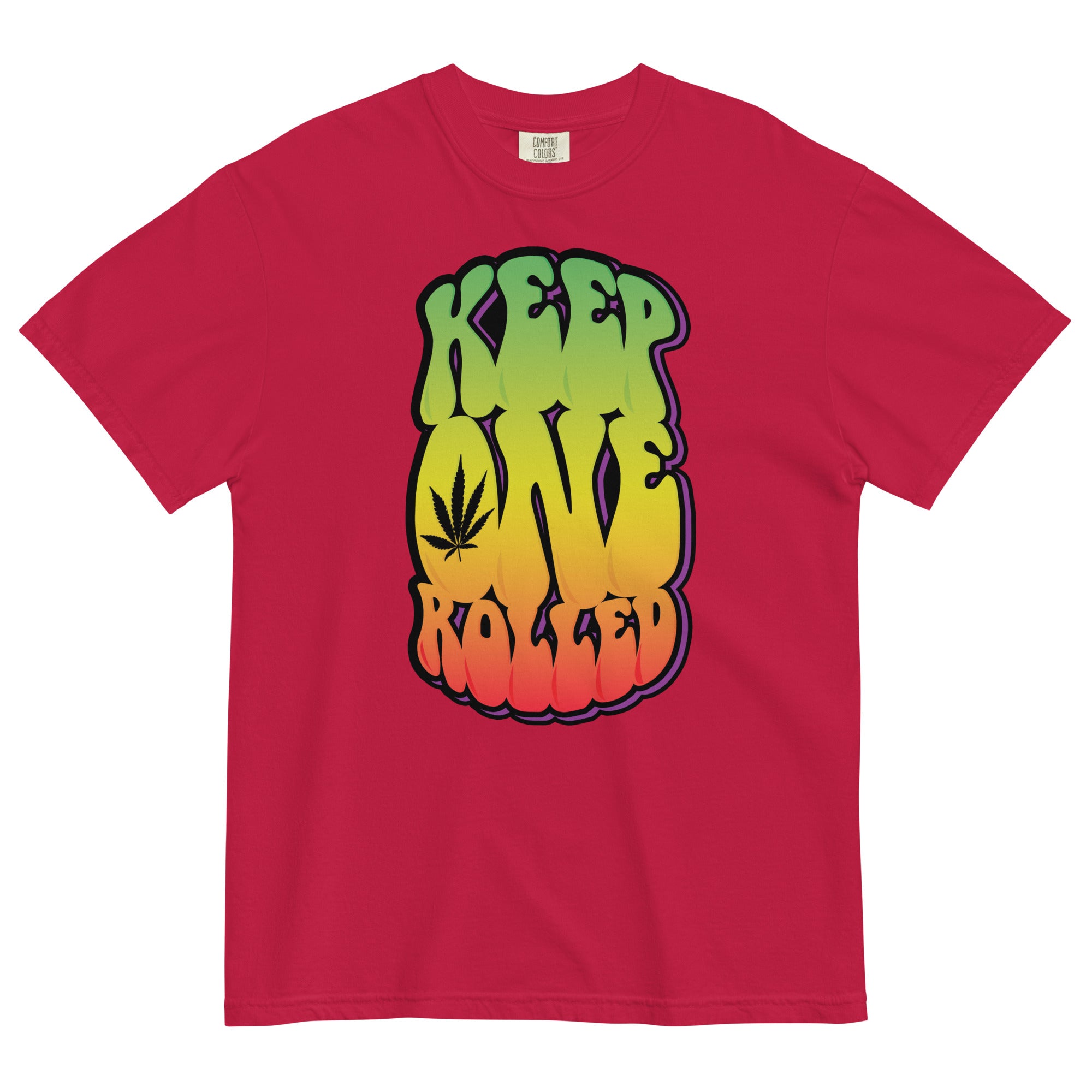 Keep One Rolled Tee | Retro Cannabis-Inspired Shirt | Weed Enthusiast Apparel | Magic Leaf Tees