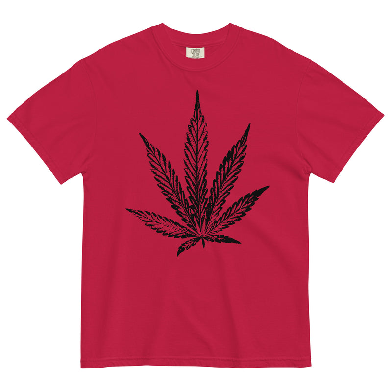 Cannabis Chic: Unique Marijuana Leaf Ink Stamp T-Shirt - Trendy Weed Apparel for 420 Enthusiasts! - Magic Leaf Tees